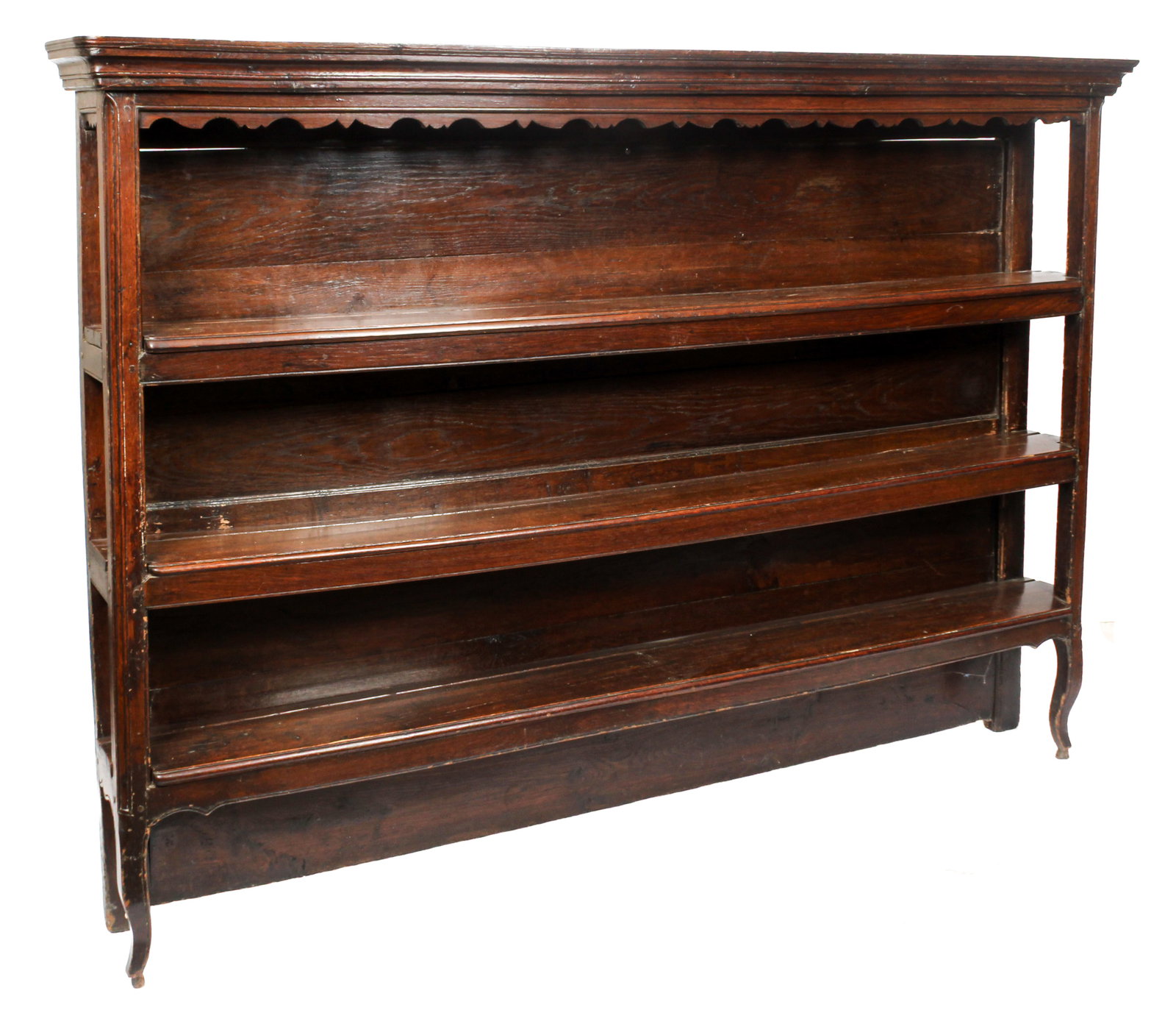Large French Transitional Oak Plate Shelf Ca. 1730 (1 of 9)