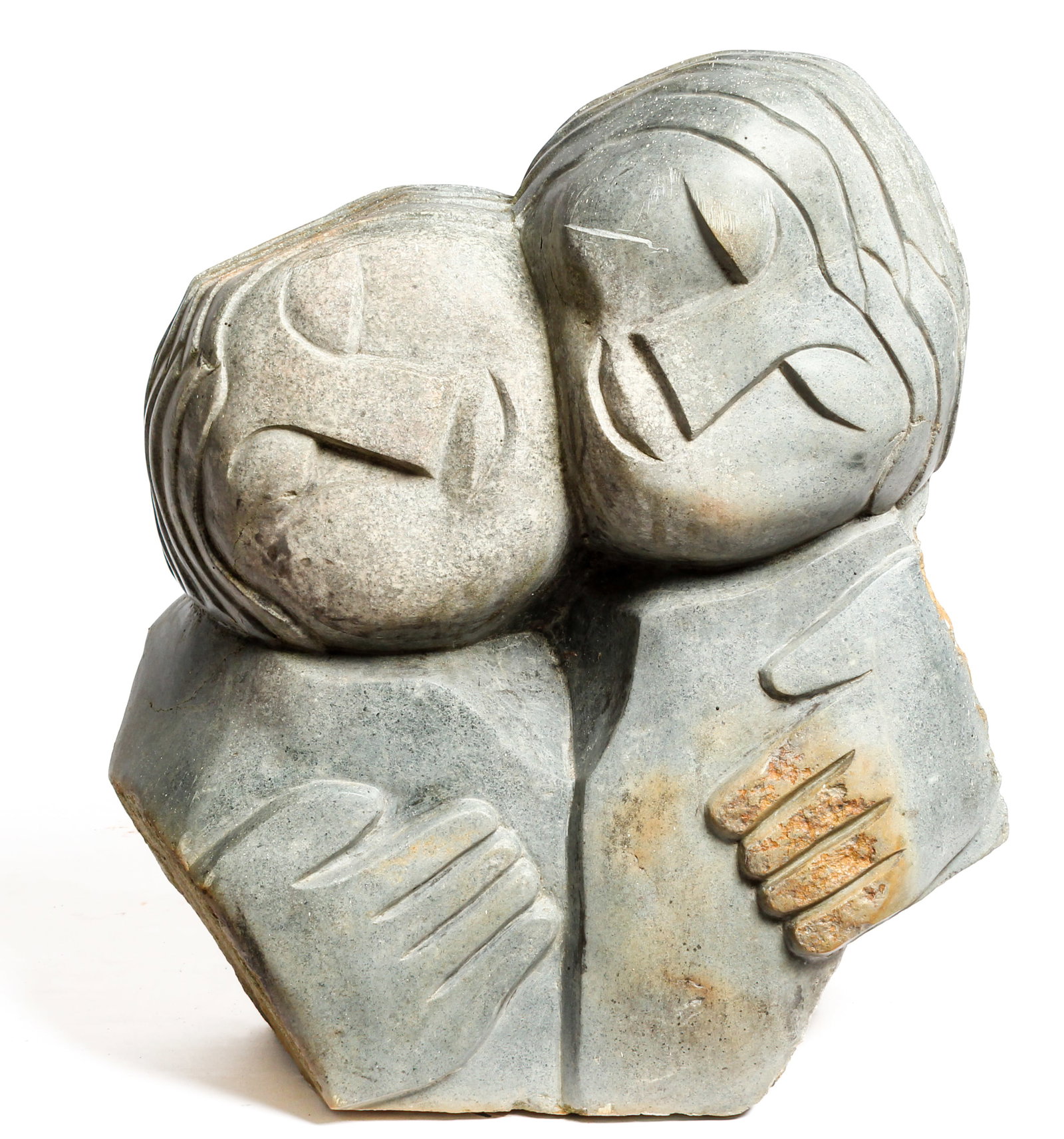 Ennica Mukomberanwa (Zimbabwe, 20th C.) Sisters, Serpentine Sculpture (1 of 4)