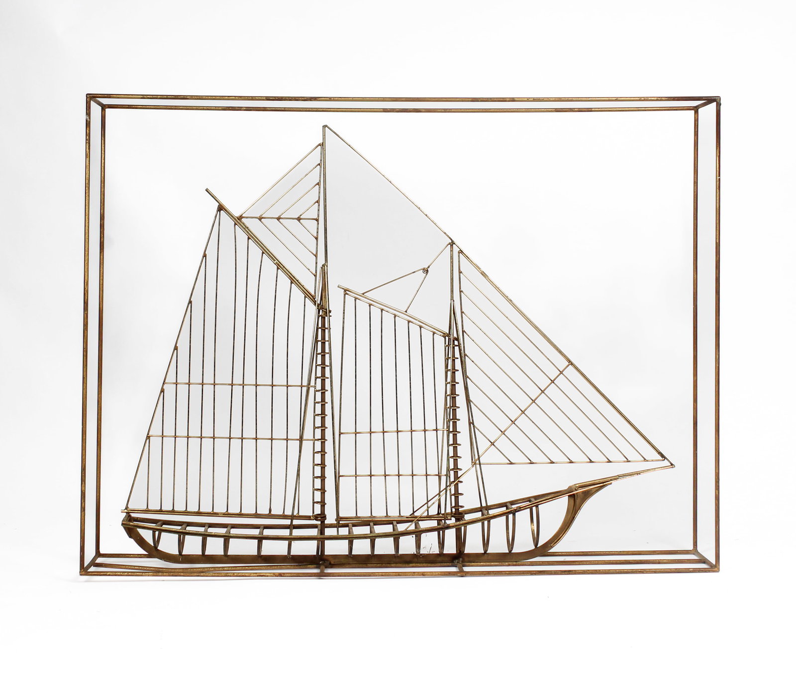 Mid Century Curtis Jere Brass Sailboat Sculpture (1 of 5)