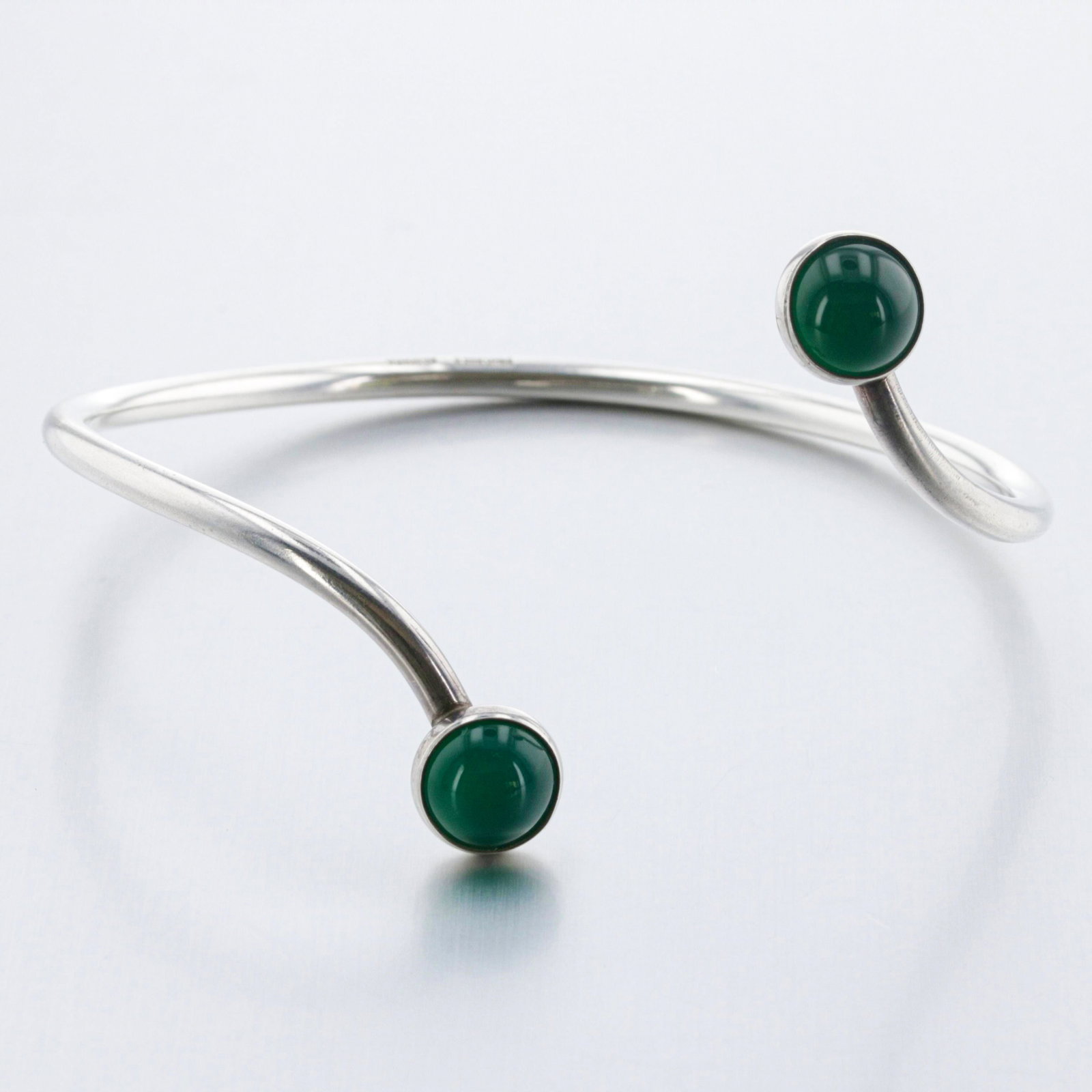 Niels Erik From (N.E From) Chrysoprase Cuff Bracelet (1 of 3)