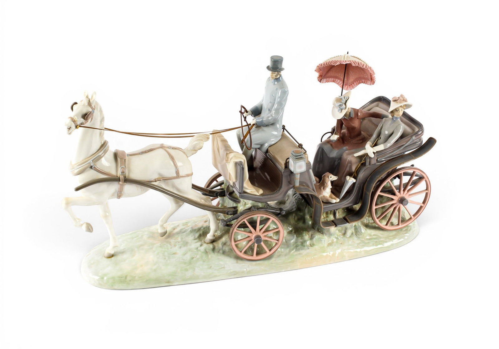 Lladro Porcelain Hansom Carriage Figure (1 of 11)