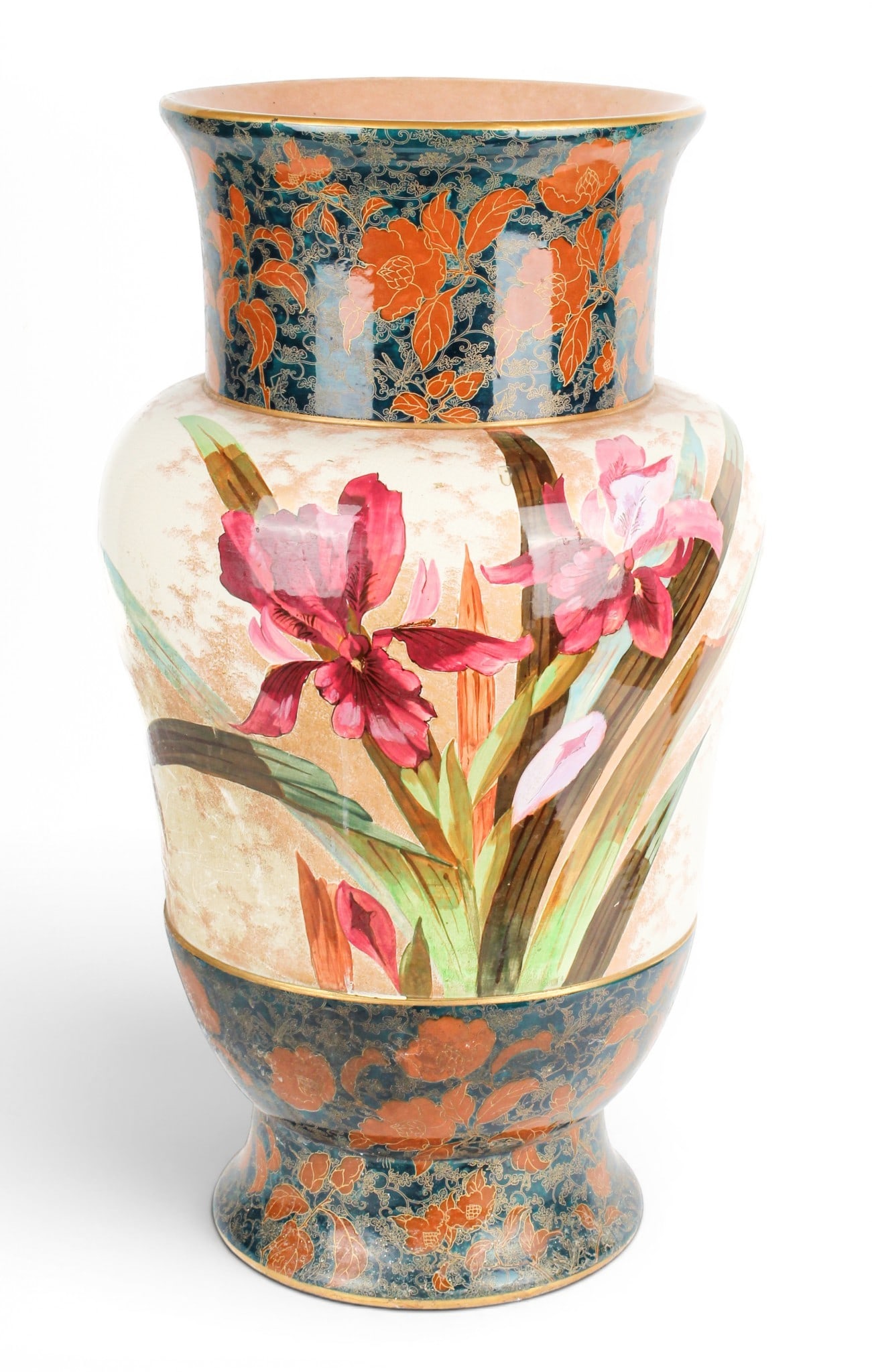 Large Doulton Lambeth Porcelain Floor Vase (1 of 6)