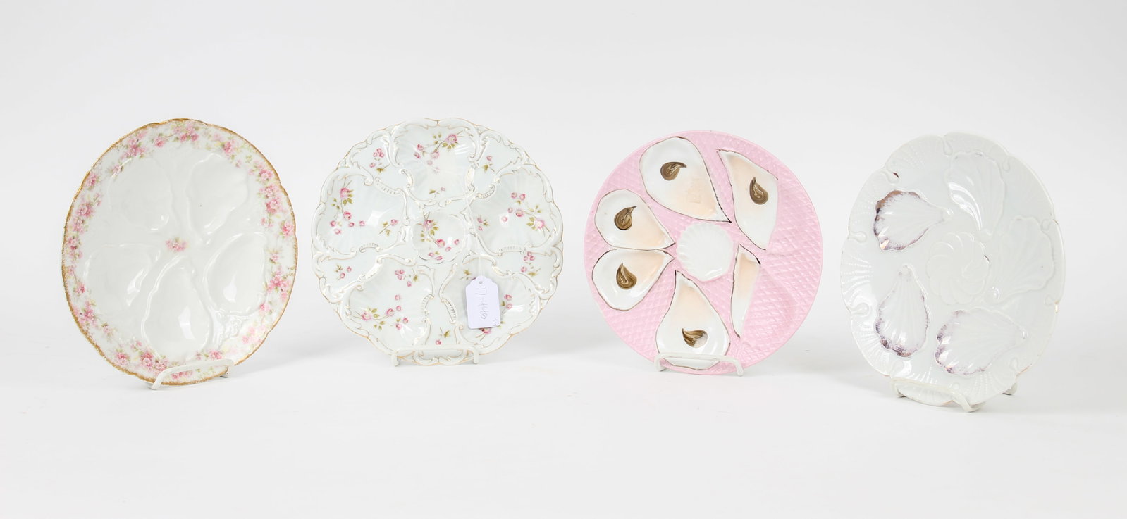 Four Porcelain Oyster Plates Incl. Limoges (1 of 9)