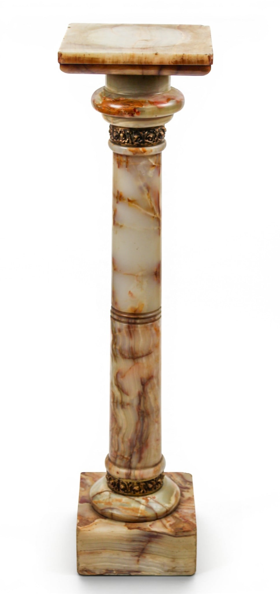 Victorian Onyx & Bronze Pedestal (1 of 4)