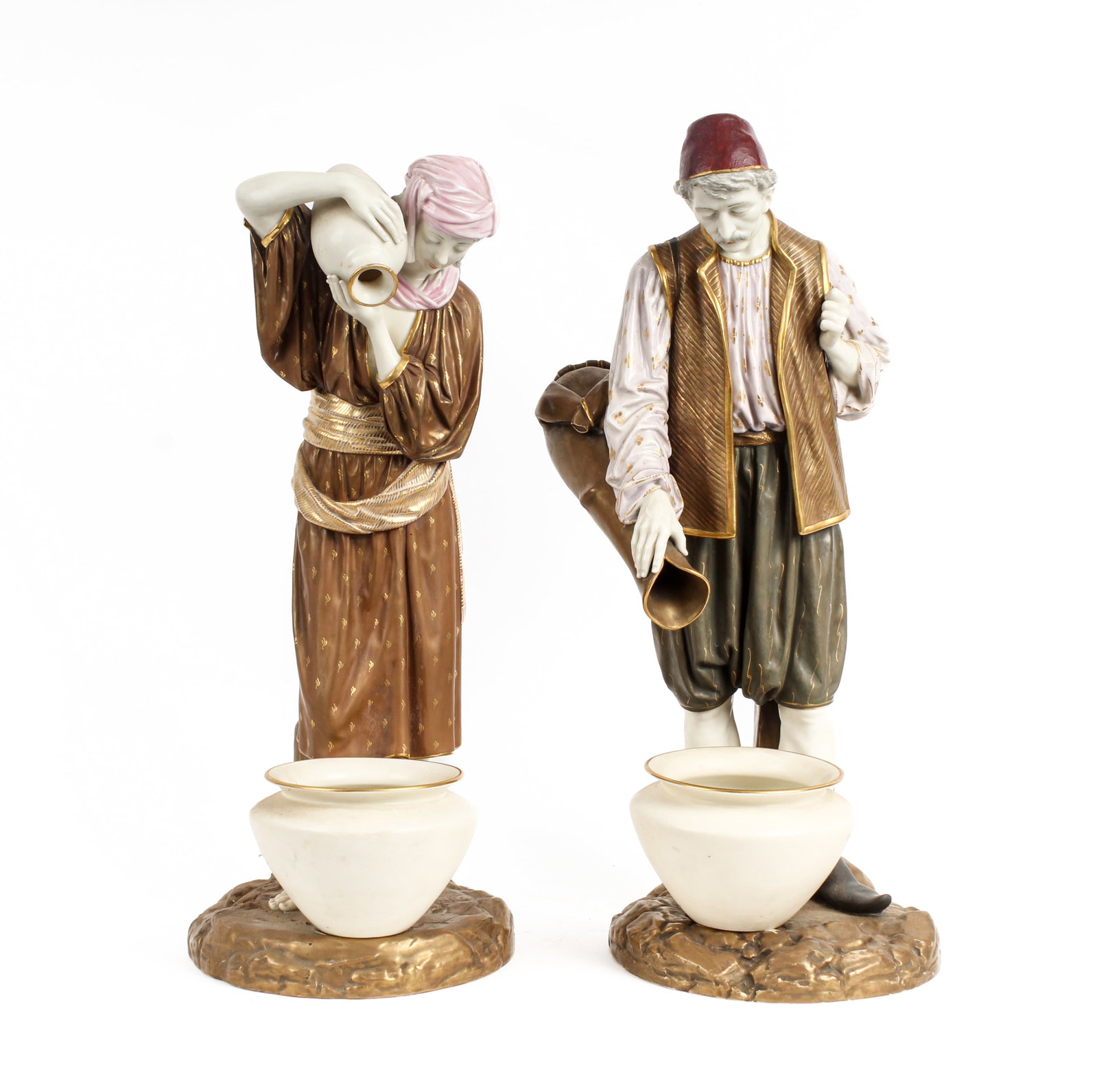 Royal Worcester Porcelain Water Carrier Figurines (1 of 8)