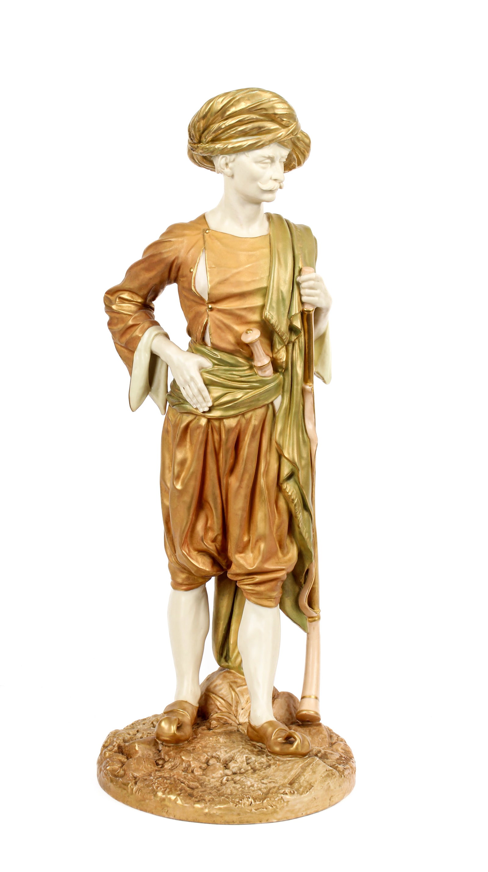 Large Royal Worcester Figure of an Indian Bringaree Male, James Hadley (1 of 11)