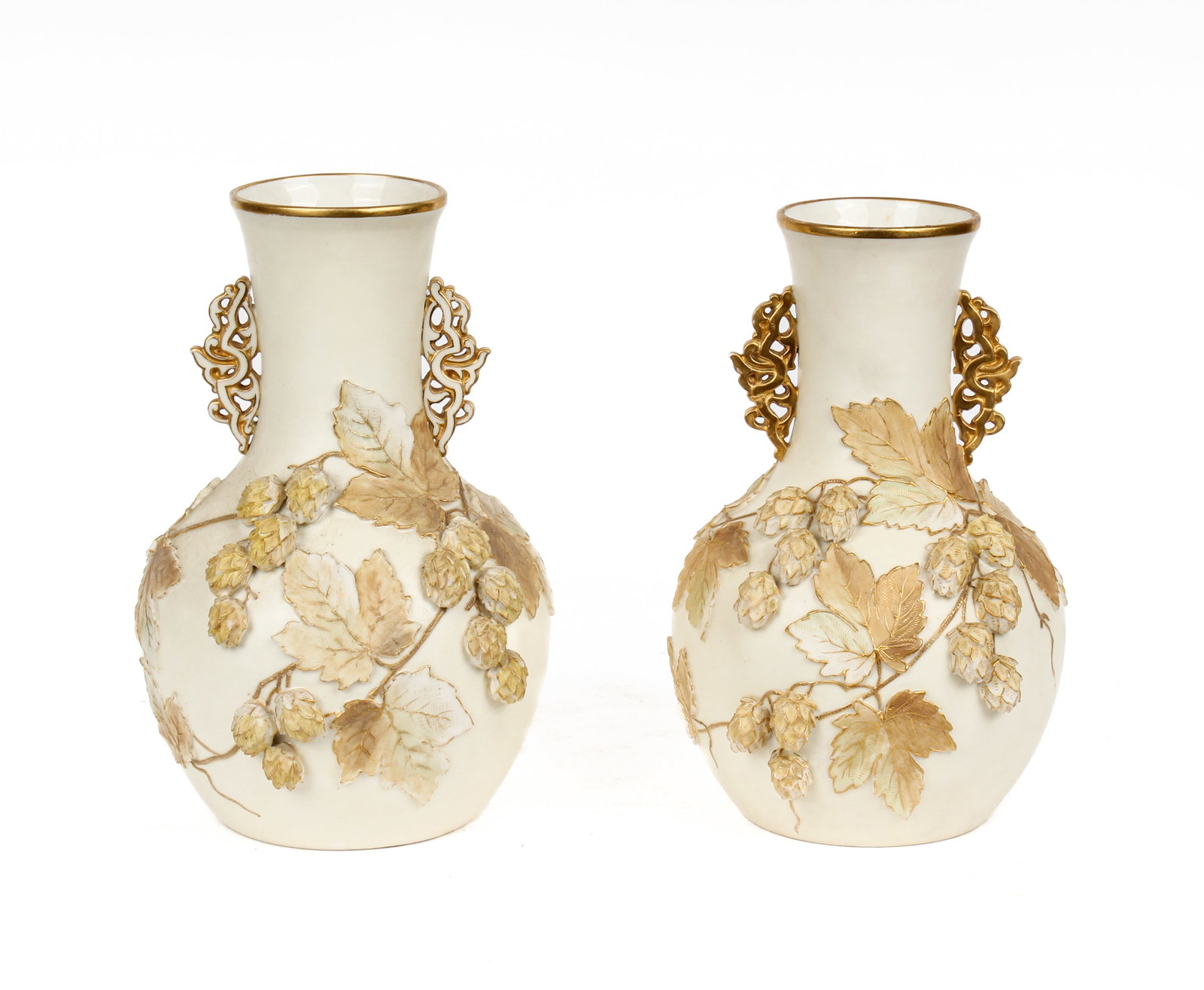 Pair of Grainger Worcester Porcelain Vases (1 of 6)