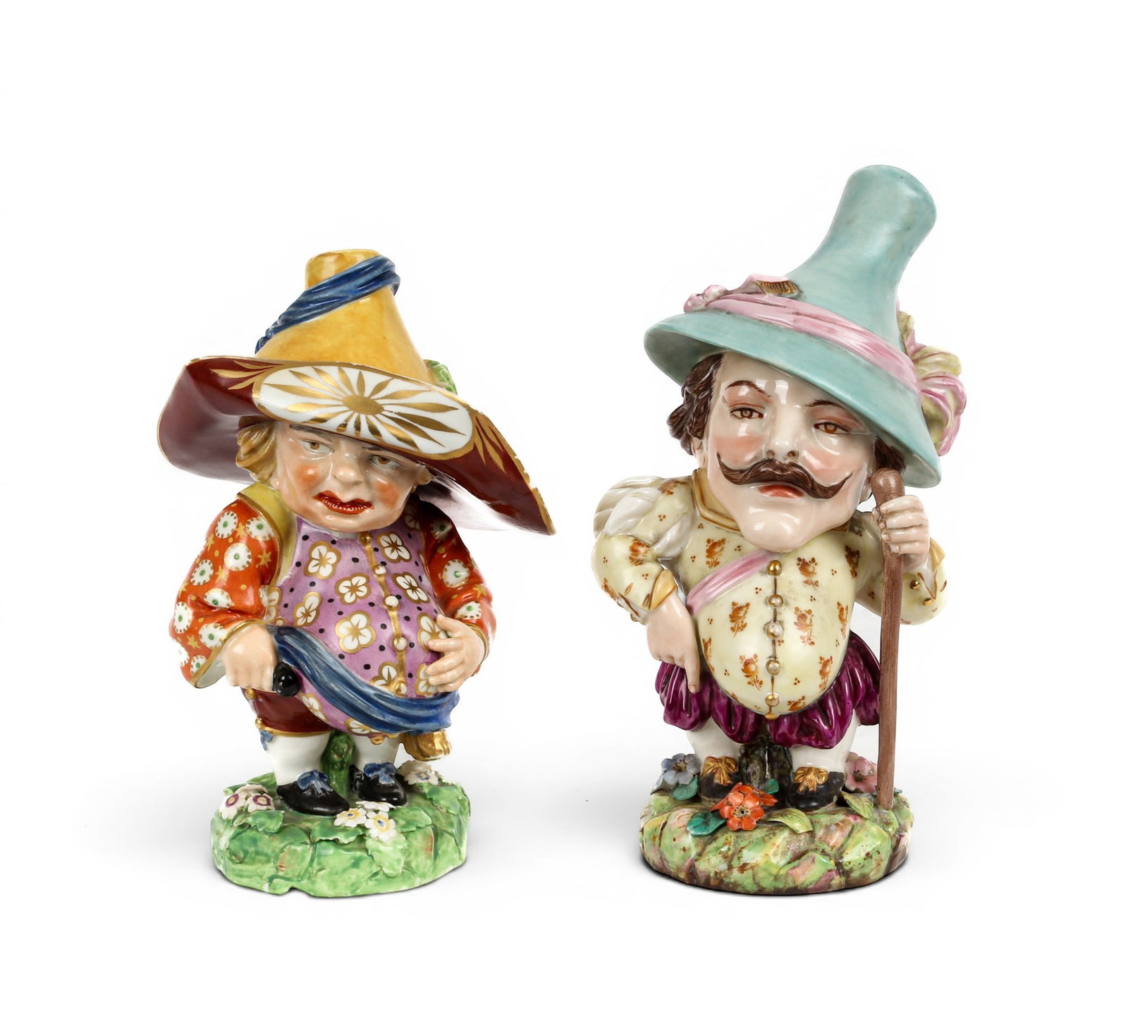 Pair of Royal Worcester Porcelain Mansion House Dwarfs (1 of 6)