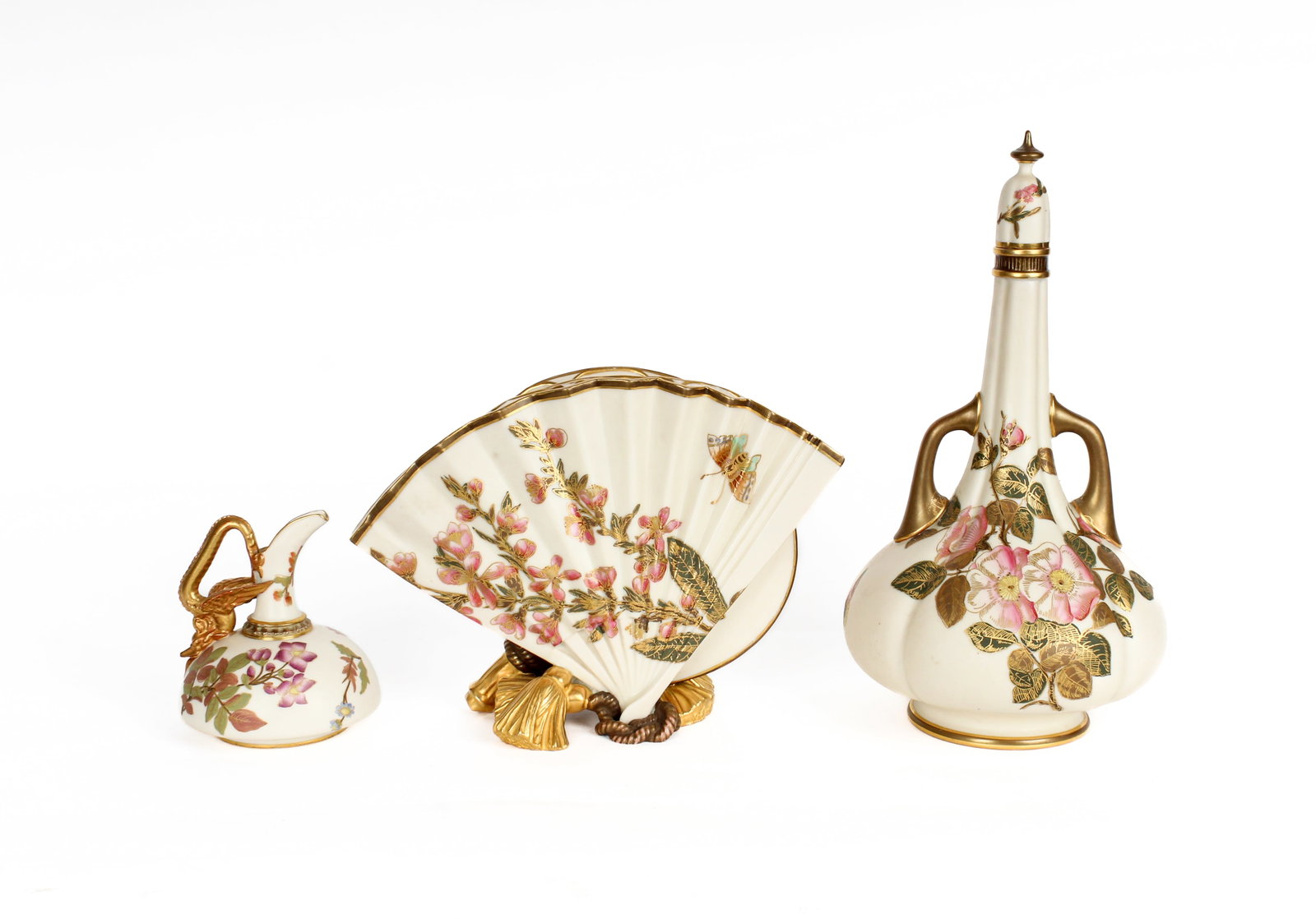 Royal Worcester Porcelain Ewer, Bud Vase and Decanter (1 of 8)