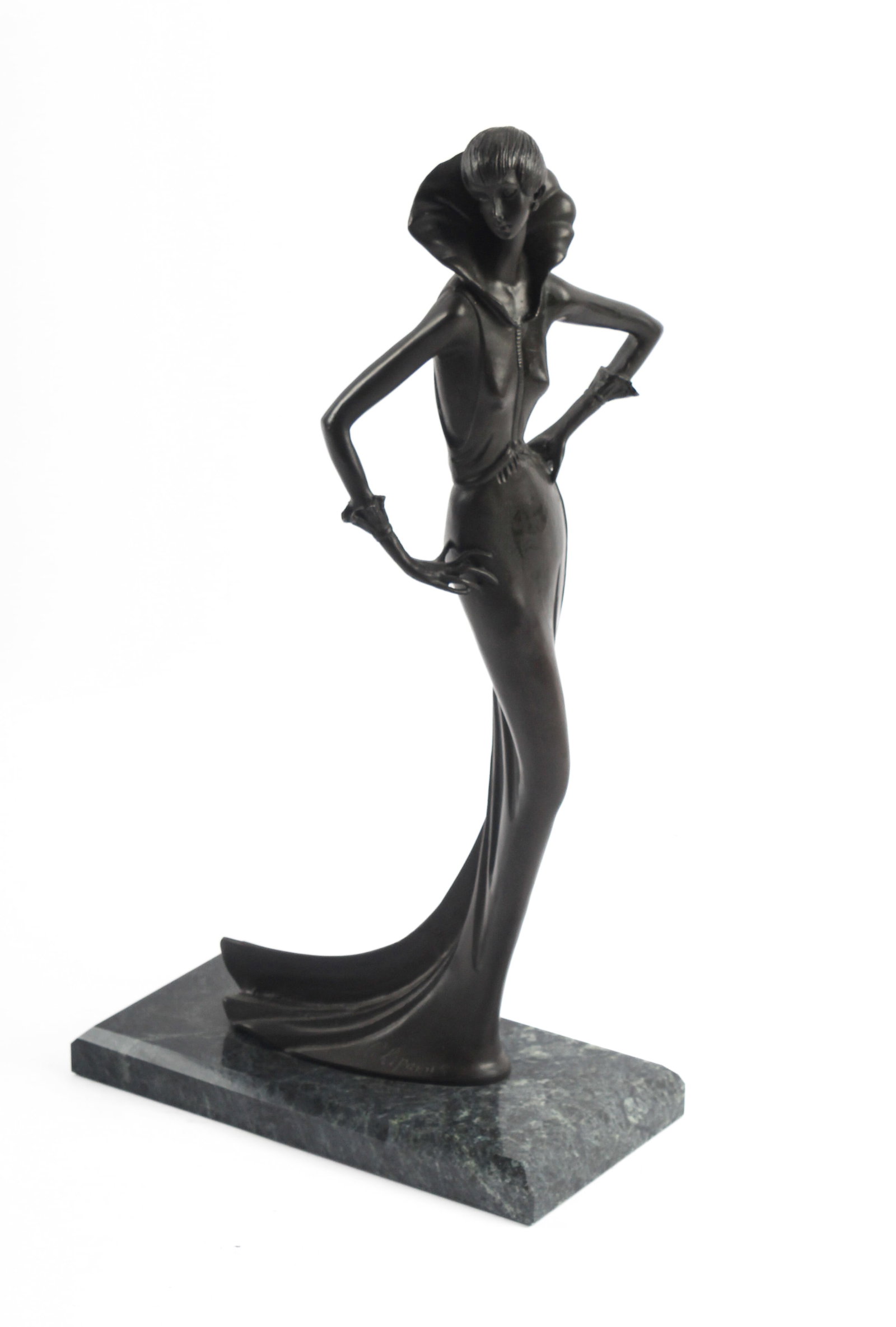 After Demetre Chiparus, Baroness, Art Deco Style Bronze Sculpture (1 of 6)