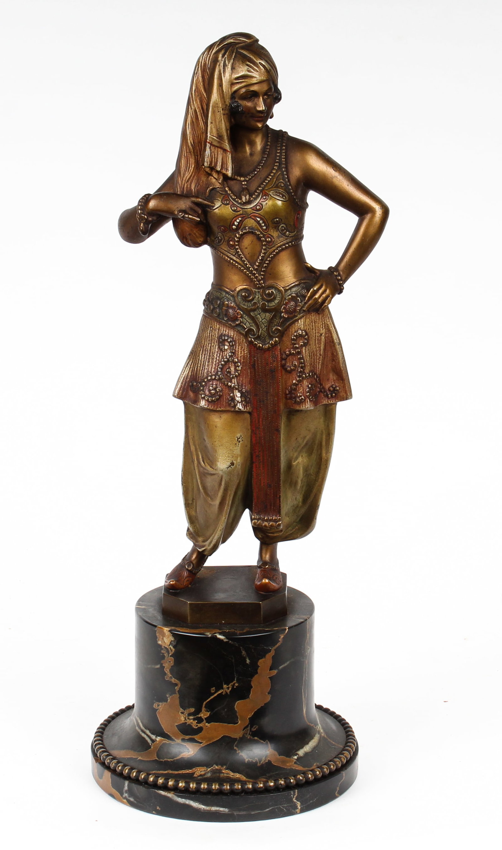 Bruno Zach (Austrian, 1891-1935) Orientalist Bronze Sculpture, Lady (1 of 11)