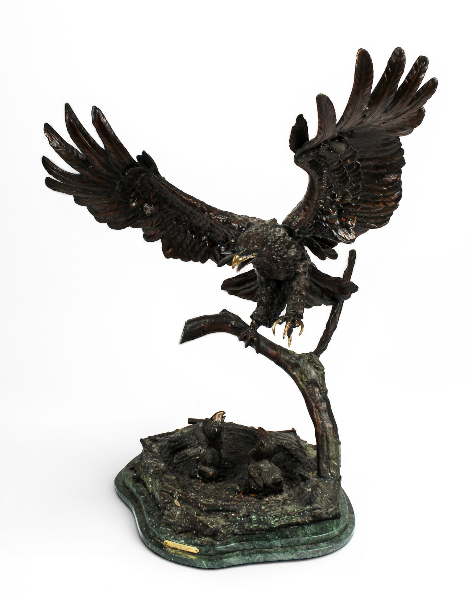 Ed Chope (American, 20th Century) The Eagle's Lair, Large Bronze Sculpture (1 of 10)
