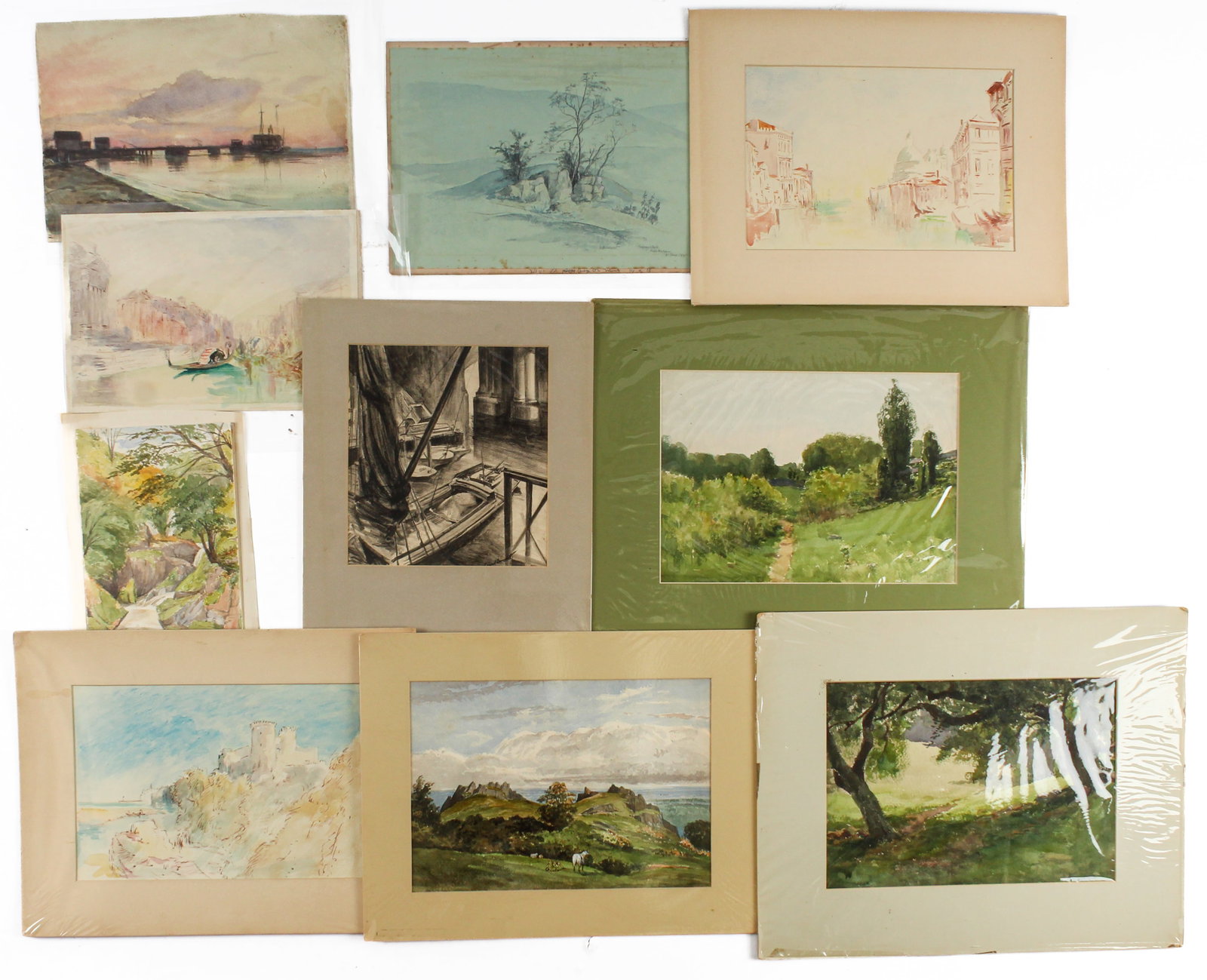 Late 19th Century American & English School Watercolors, Etc. (1 of 18)