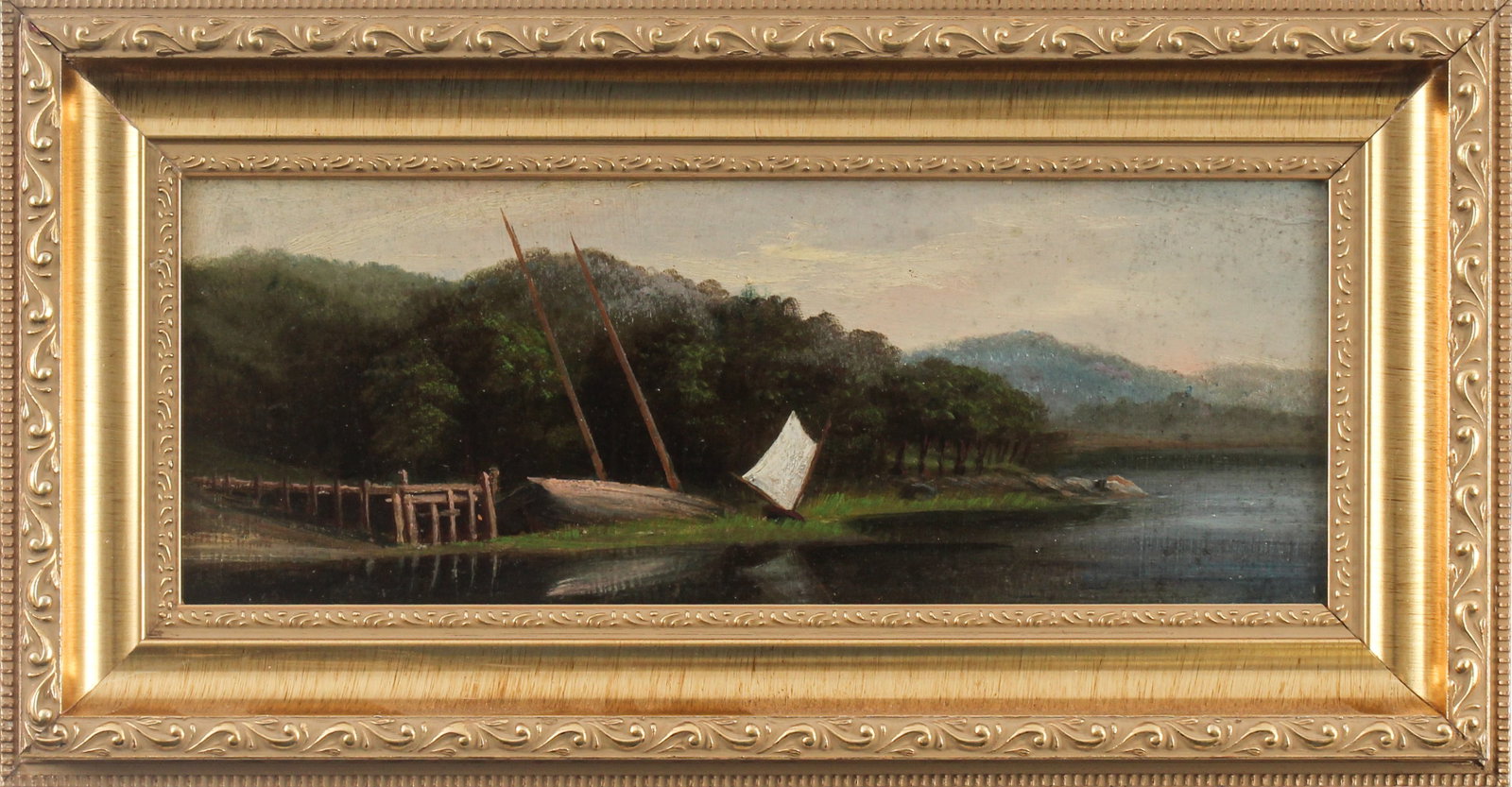 Hudson River School Oil on Board Landscape (1 of 4)