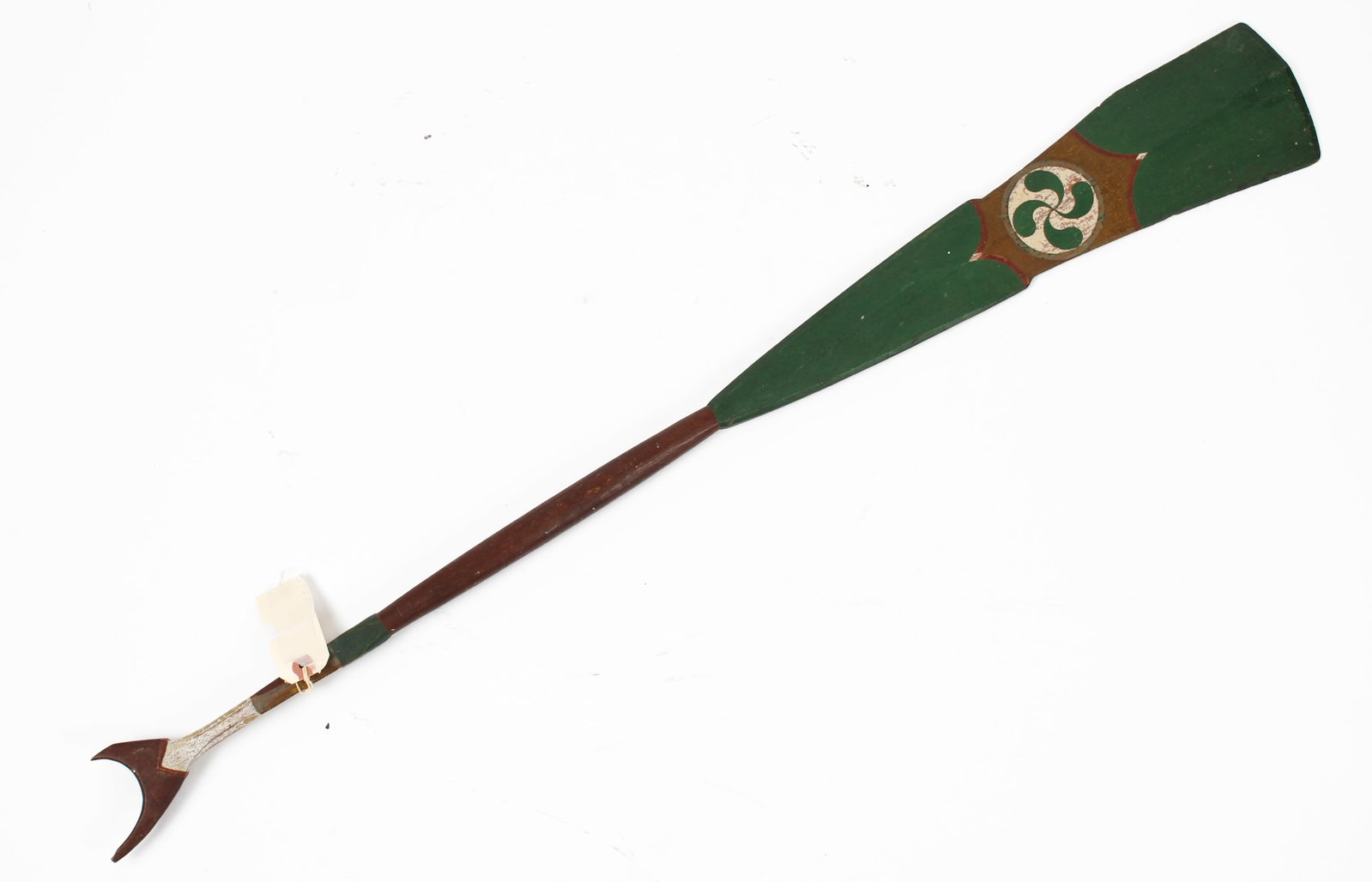 Indonesian or Pacific Islands Painted Ceremonial Paddle, Early 20th C. (1 of 8)