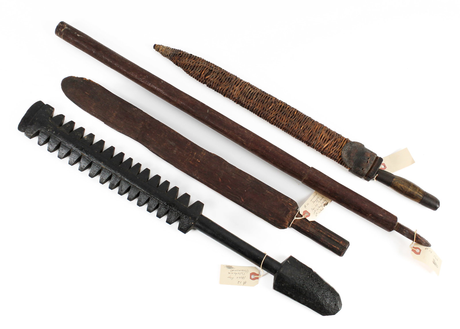 Collection of Tribal Weapons Incl. Dagger, and Swords, Clubs (1 of 8)