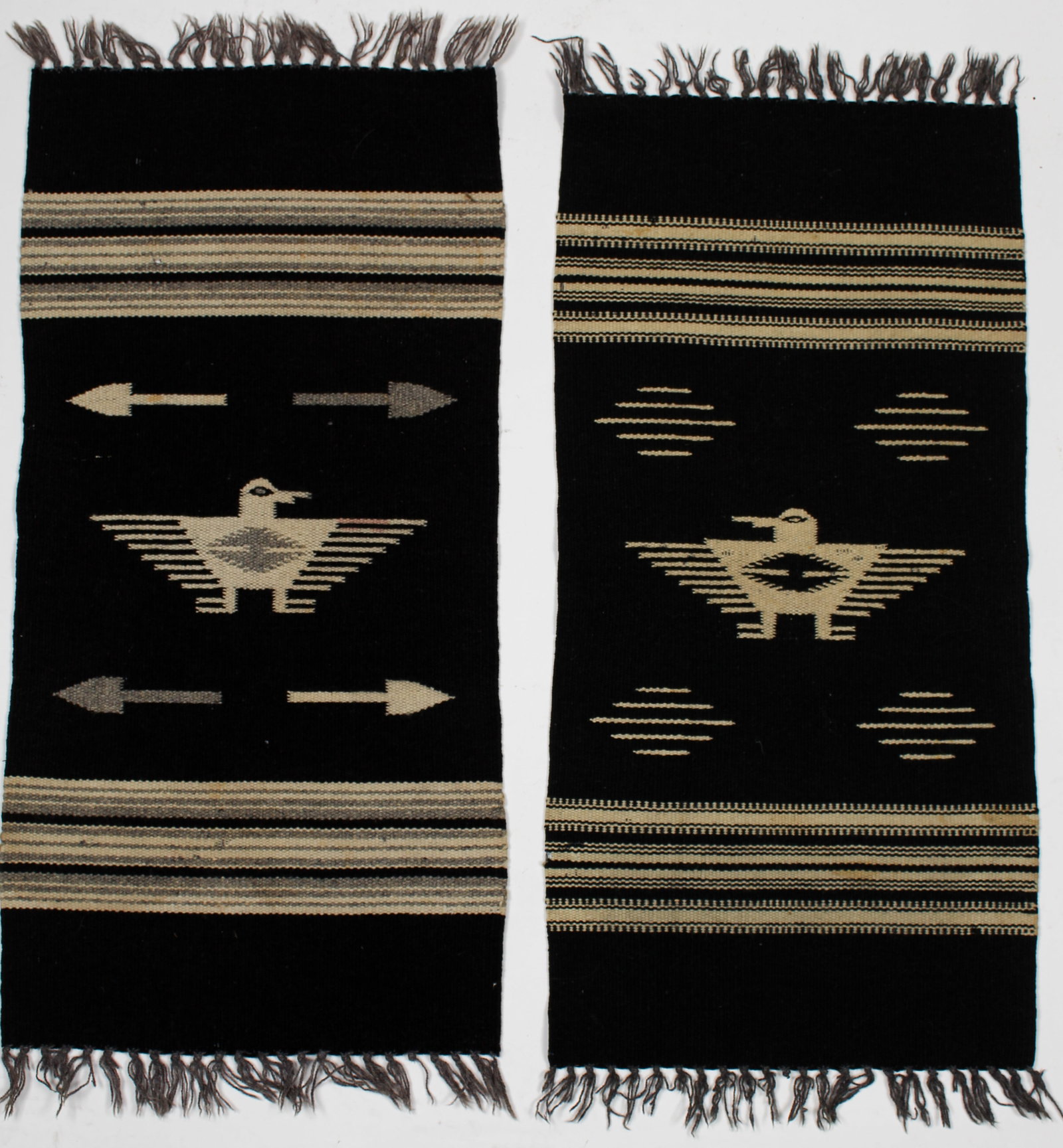 Two 1930s Chimayo Wool Rug Weavings (1 of 3)