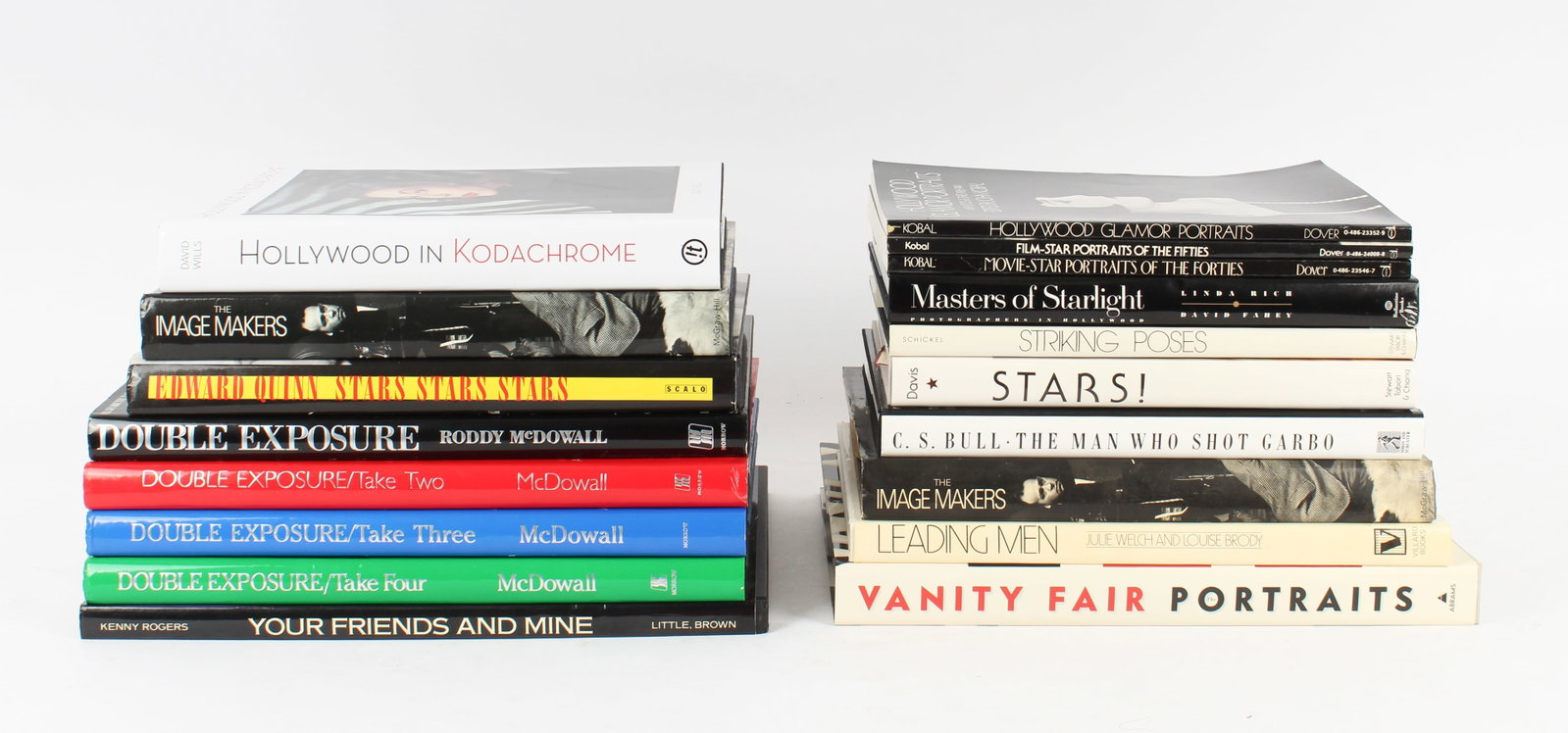 Photography Book Collection, Hollywood & Entertainment Icons: Description: A collection of eighteen photography books, primarily portrait photography of famous entertainers of the 20th century. Markings & Inscriptions: Marked Date: Late 20th - early 21st century