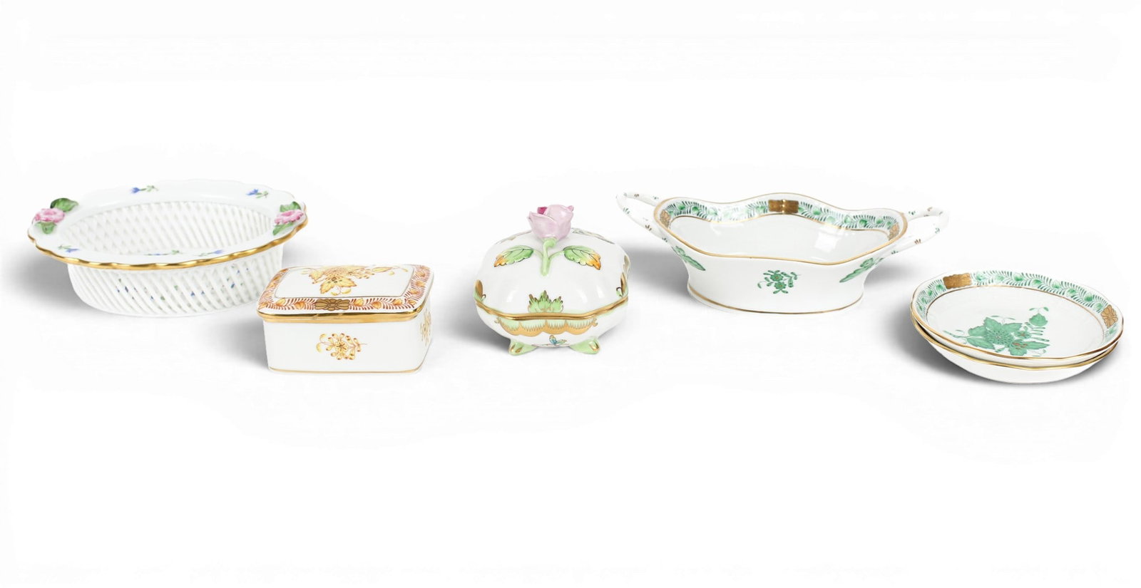 Herend Porcelain Trinket Boxes and Dishes (1 of 16)