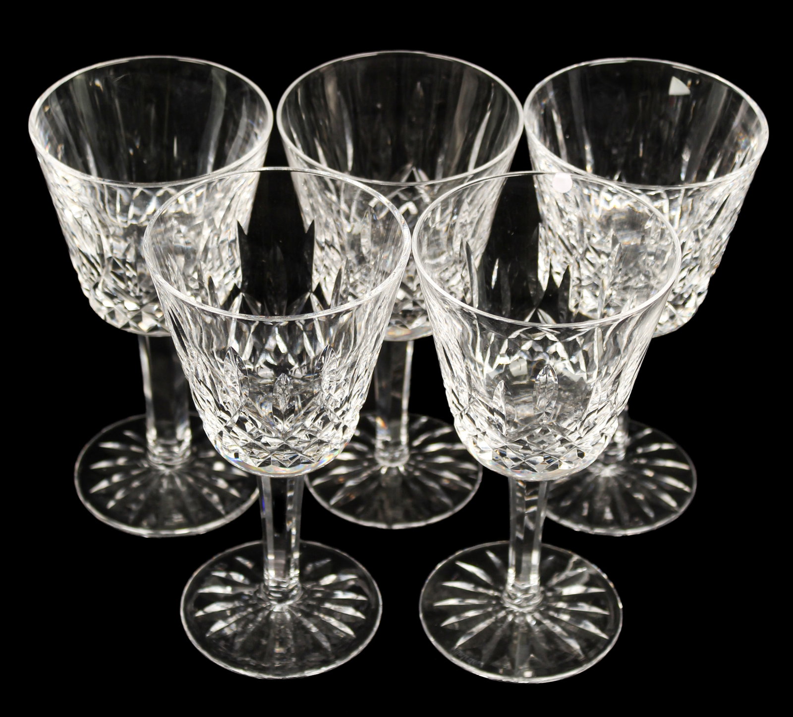 Five Waterford Crystal Lismore Claret Wine Glasses (1 of 6)