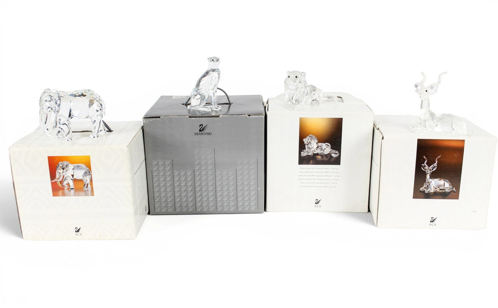 Four Swarovski Crystal Animal Figurines Inc. Inspiration Africa (1 of 8)