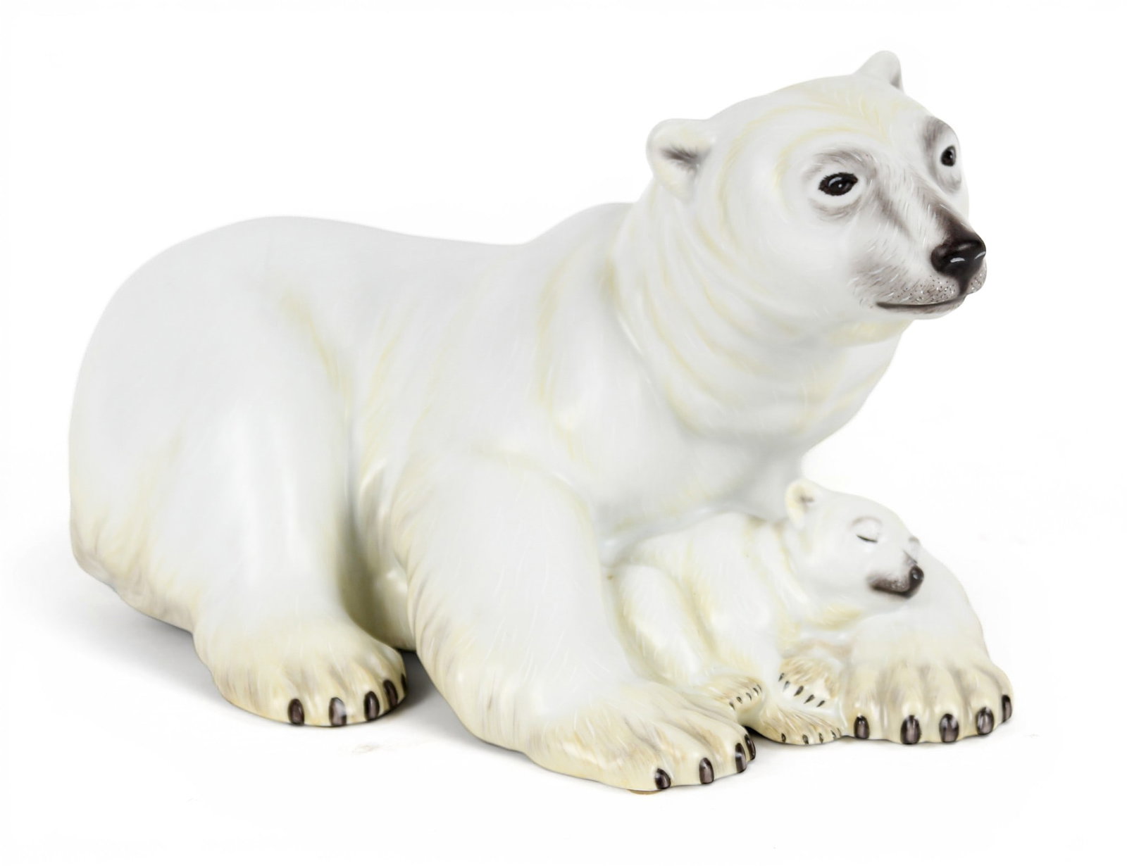 Herend Kingdom Classic Porcelain Polar Bear and Cub (1 of 8)