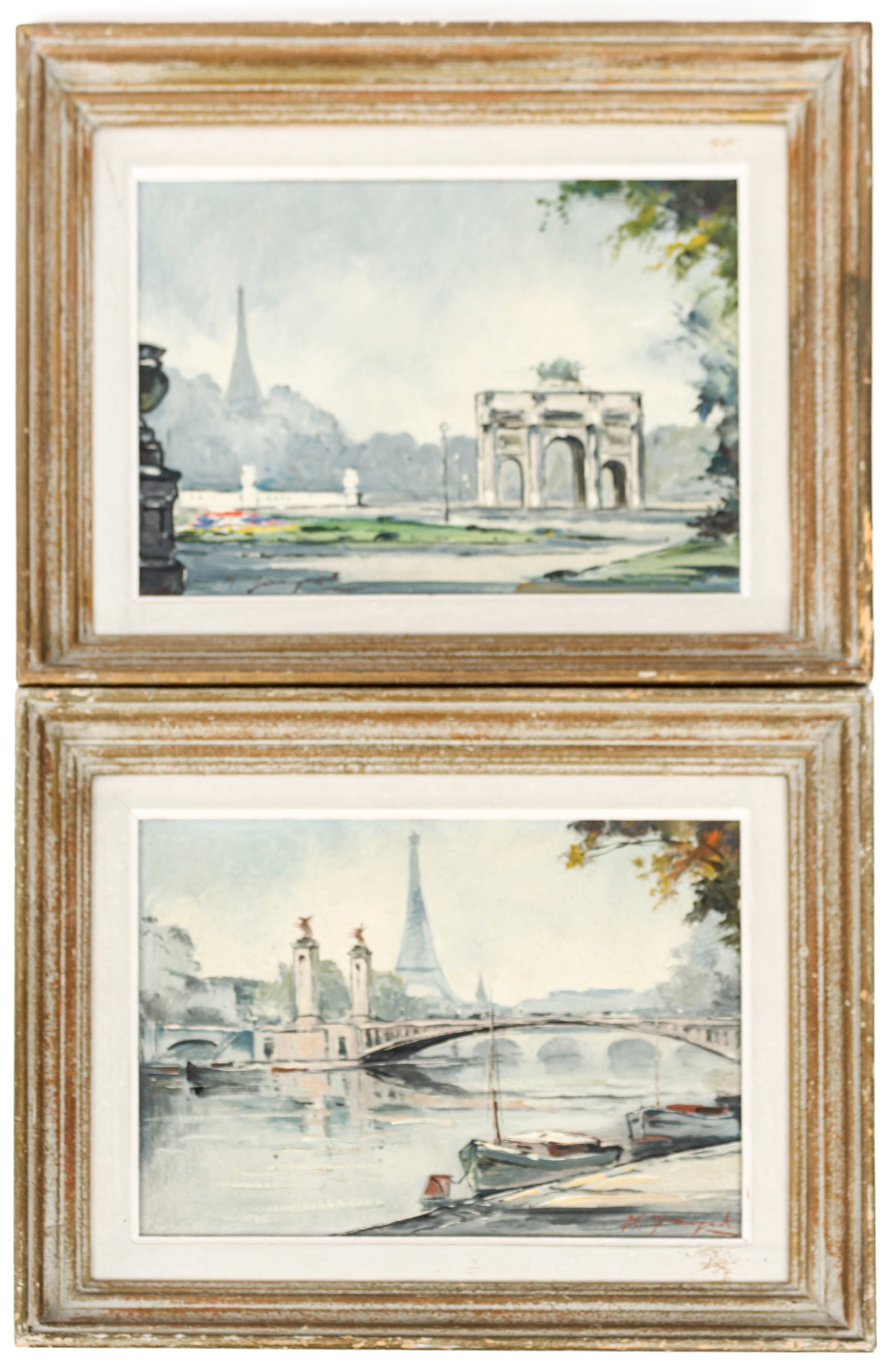 Michel Janpol (French, 20th Century)Two Parisian Scenes, Oil on Canvas (1 of 18)