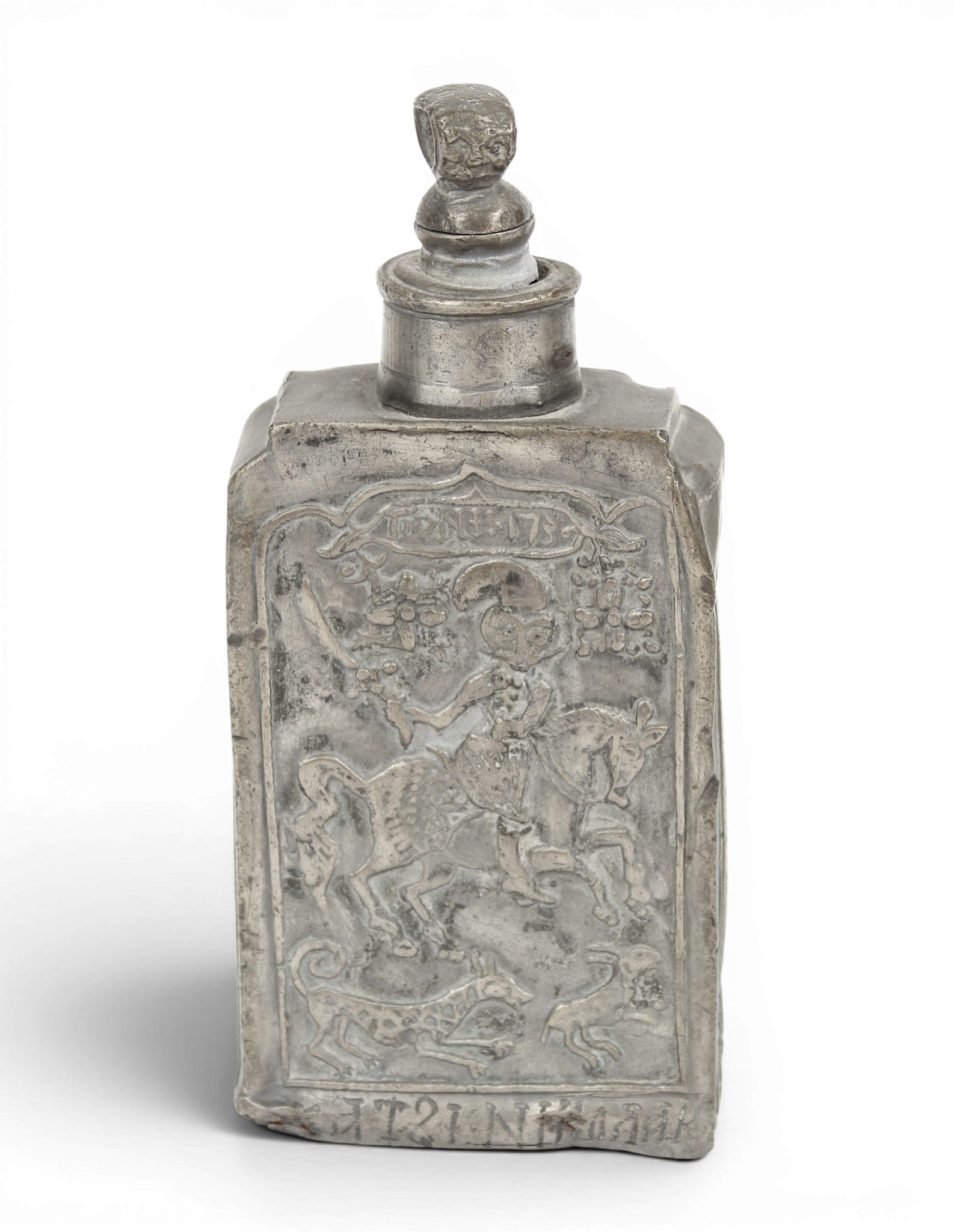 Armenian Pewter Flask, 18th -19th Century (1 of 11)