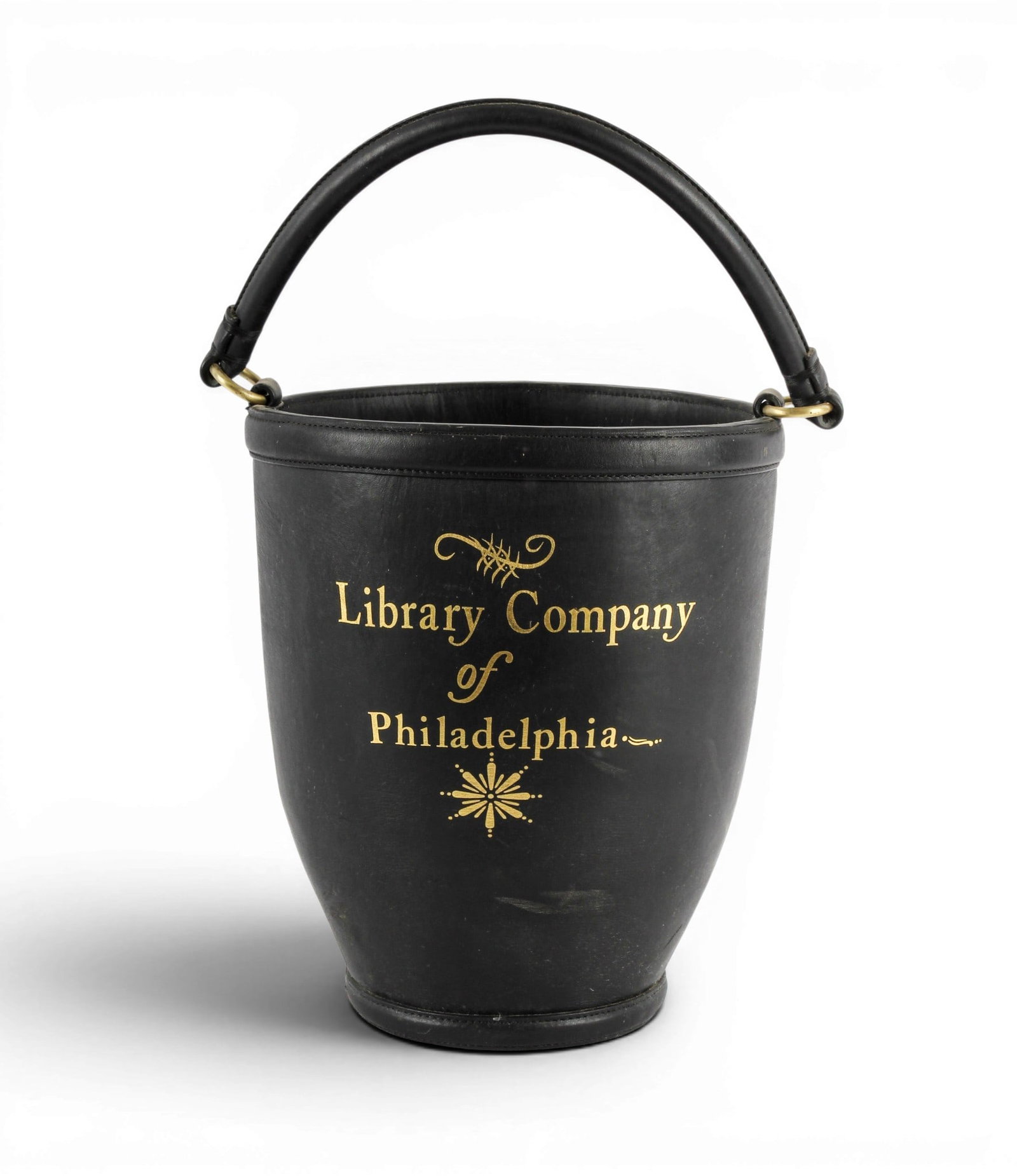 Library Company of Philadelphia Leather Fire Bucket, Levenger (1 of 9)