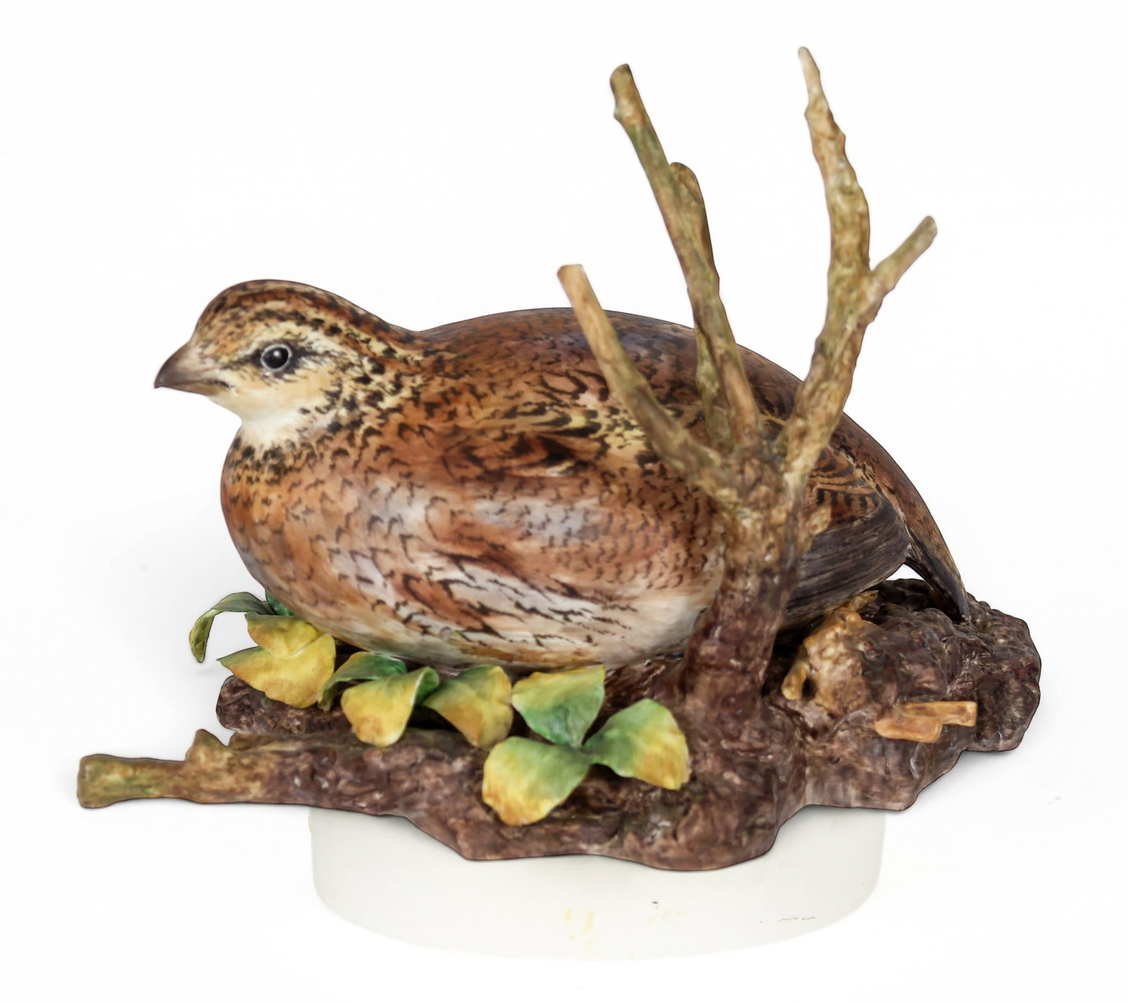 Royal Worcester Ronald Van Ruyckevelt Hand-Painted Porcelain Bird "Northern Bobwhite Quail" (1 of 9)