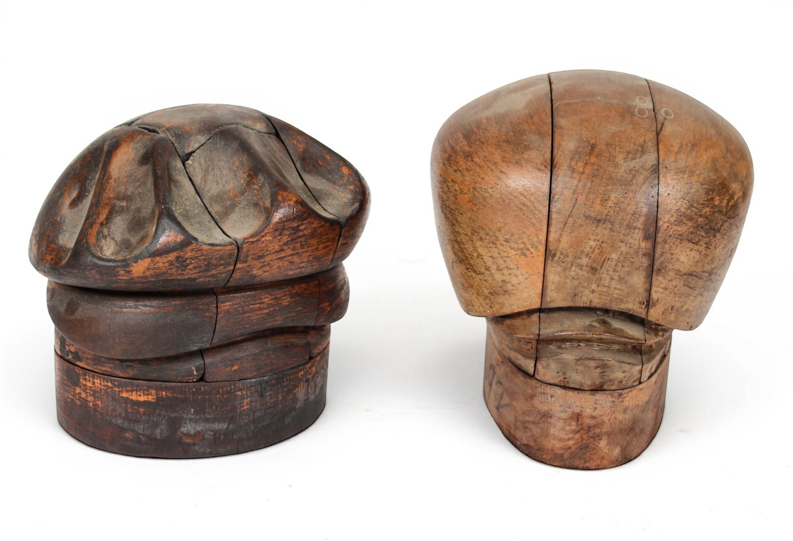 Two Adjustable Wooden Hat Molds (1 of 8)