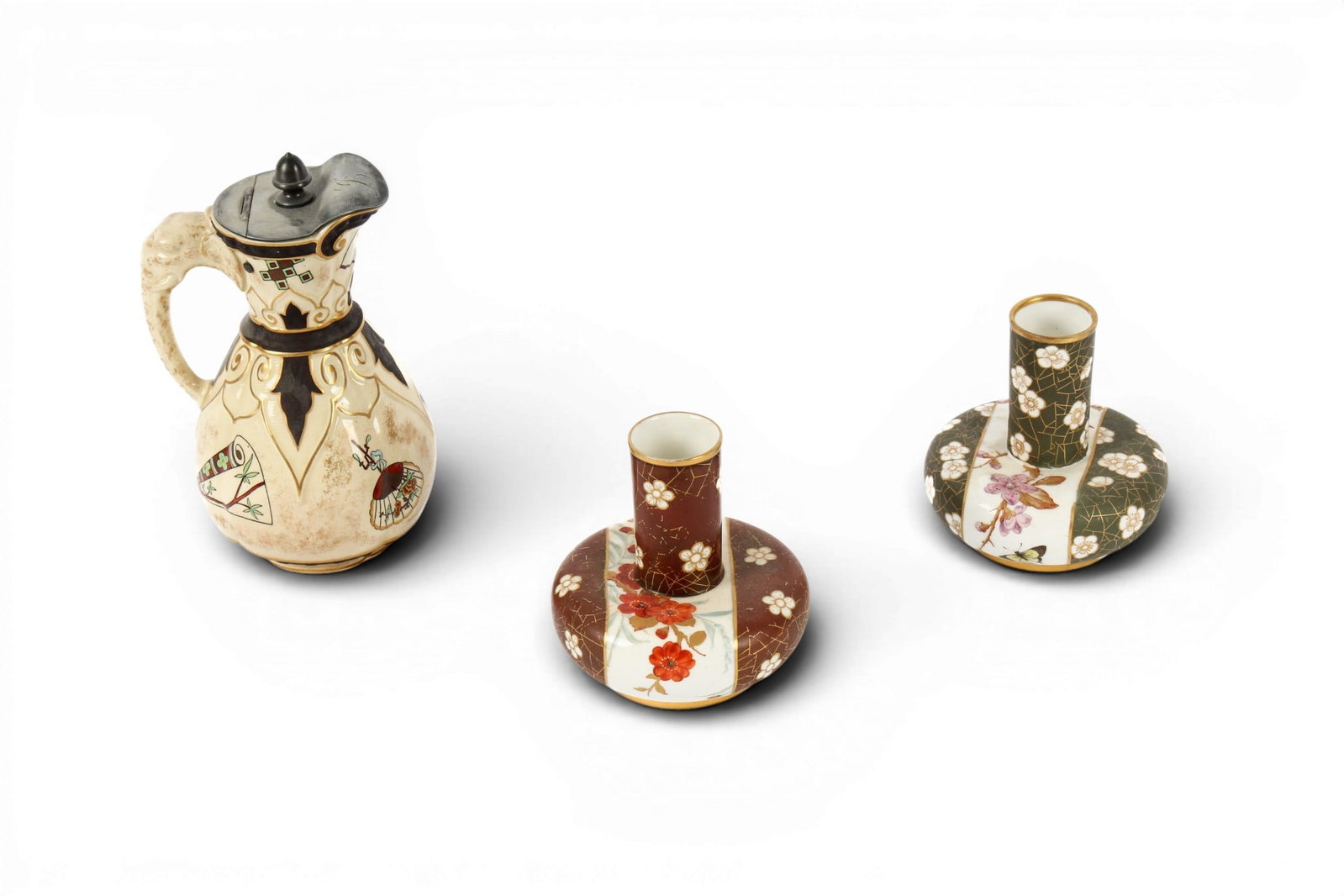 Three Royal Worcester Aesthetic Movement Porcelain Items (1 of 20)