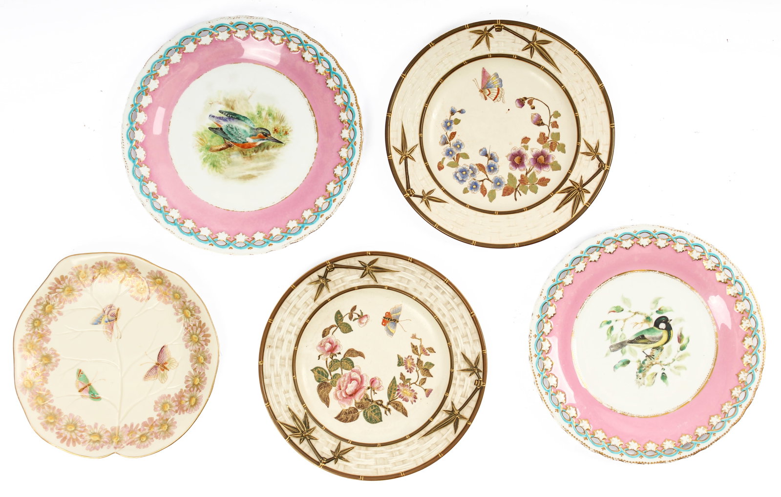 Group of Five Assorted Royal Worcester Porcelain Plates (1 of 8)