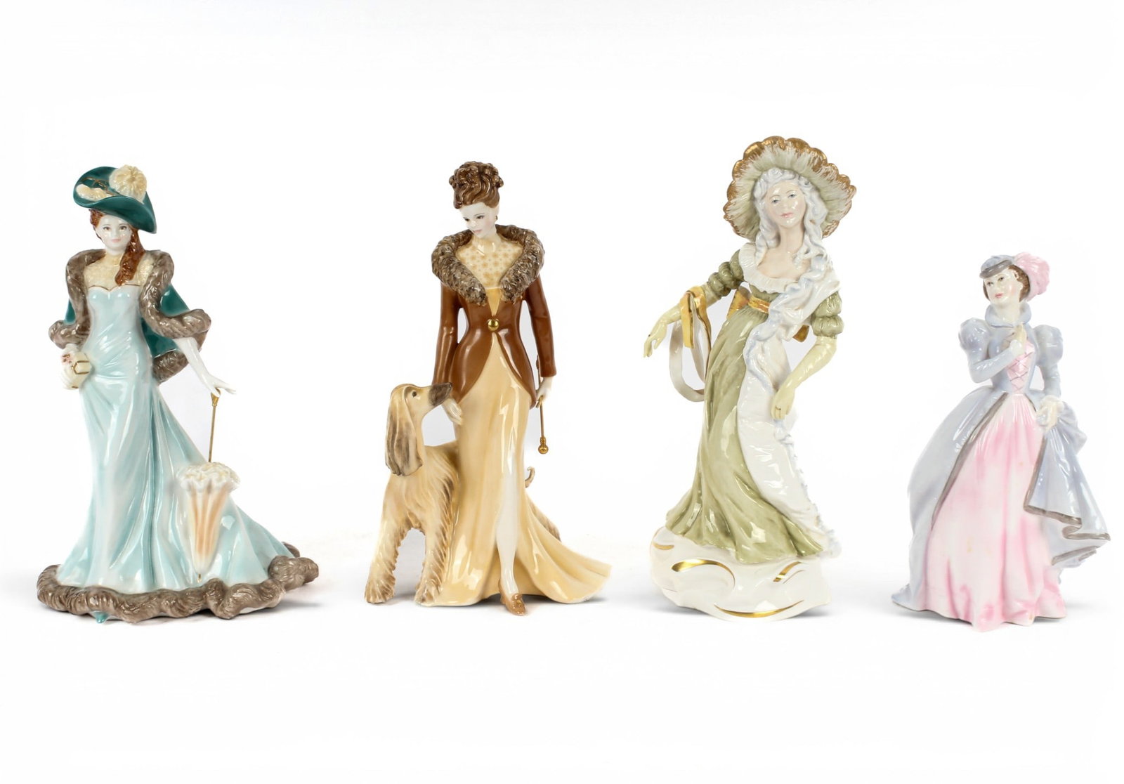 Group of Four Royal Worcester Porcelain Ladies (1 of 17)