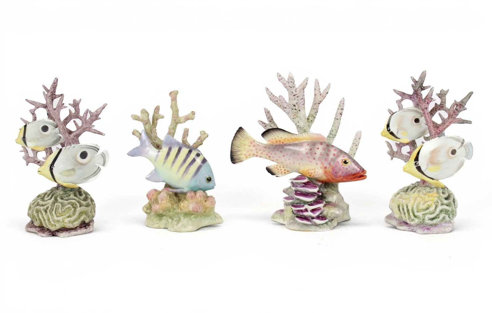 Group of Four Royal Worcester Porcelain Fish Figurines, Ronald Van Ruyckevelt (1 of 18)
