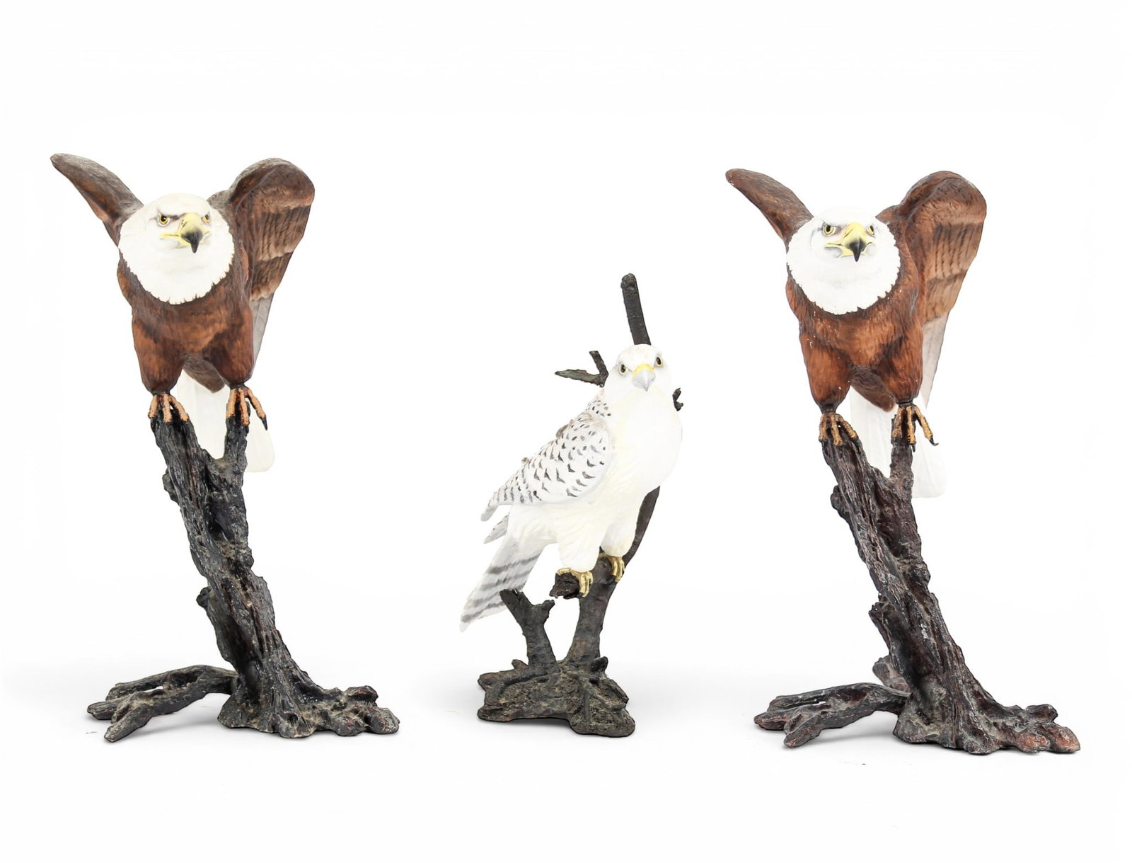 Royal Worcester Bisque Porcelain Bird Figurines from the Birds of Prey Series (1 of 14)