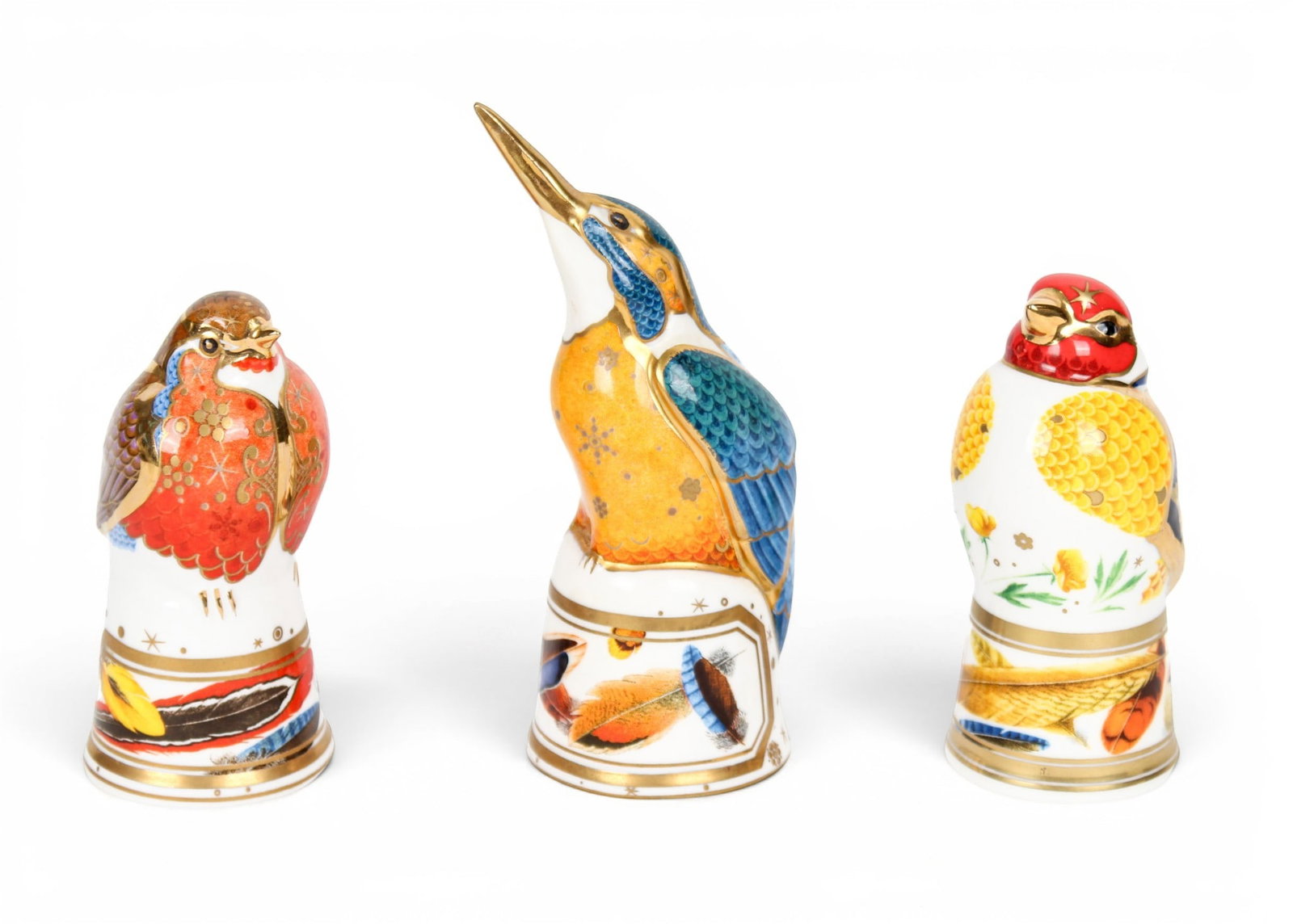 Three Bird-Form Candle Snuffers from the Royal Worcester Connoisseur Collection (1 of 16)
