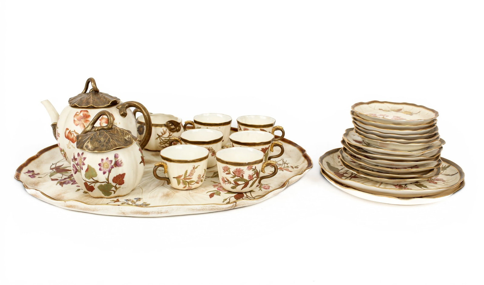 Royal Worcester Blush Porcelain Tea Service For Six (1 of 19)