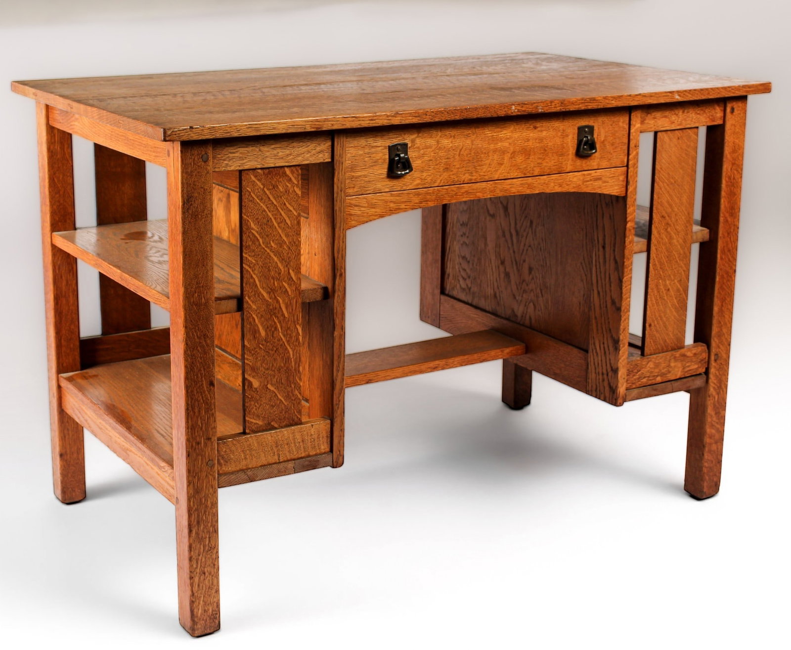 Stickley Brothers Oak Desk (1 of 8)