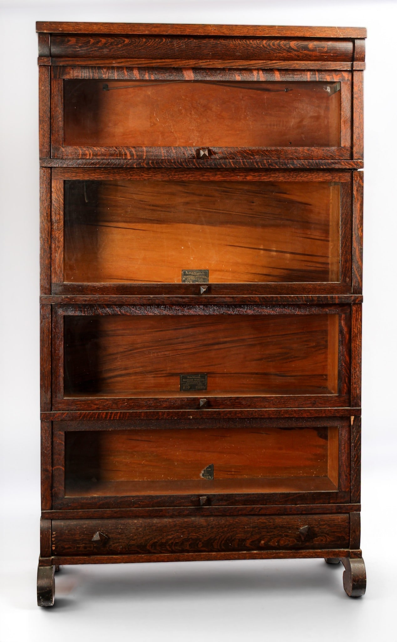 Globe-Wernicke Oak Barrister Bookcase (1 of 6)