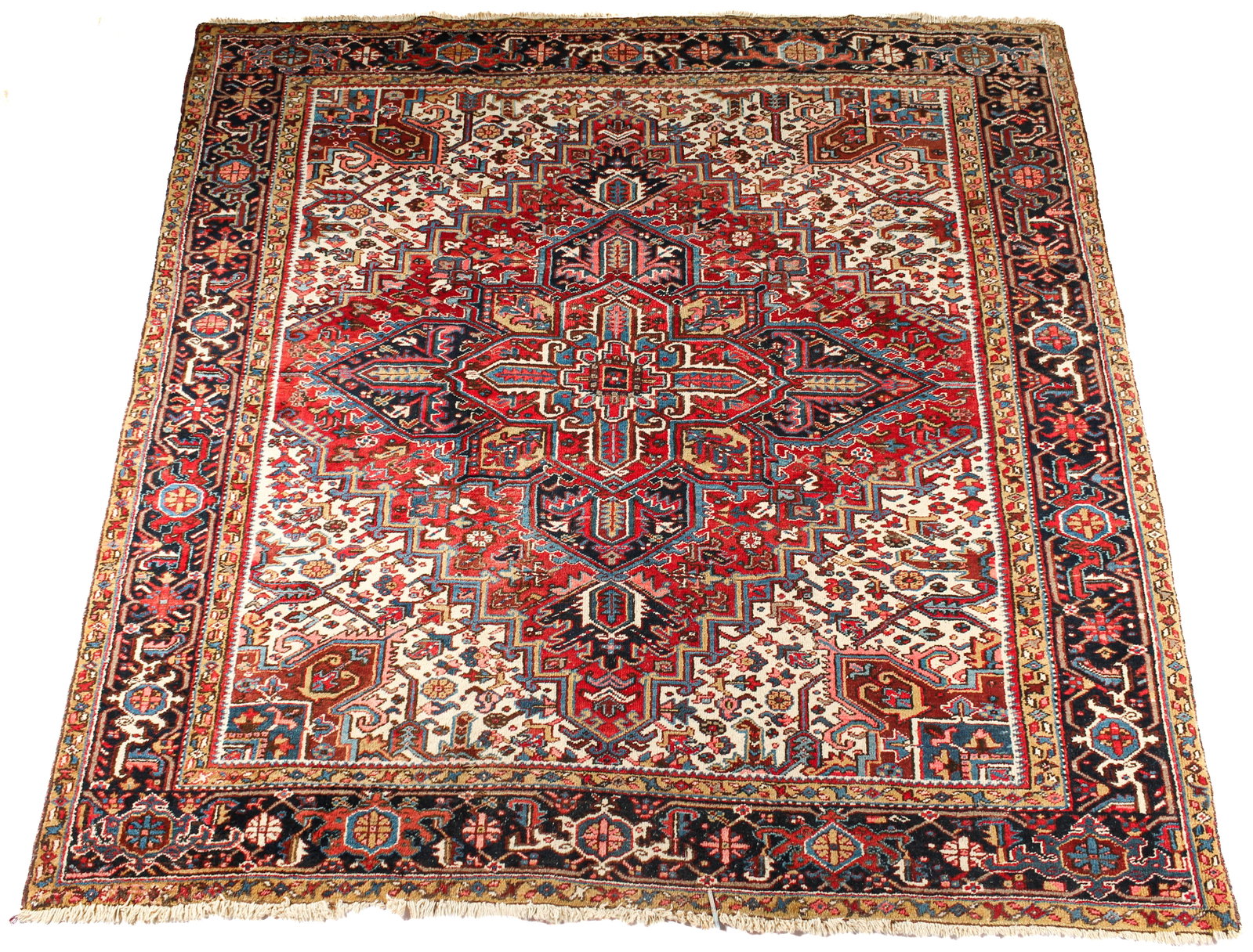 Iranian Heriz Hand-Knotted Wool Rug (1 of 5)