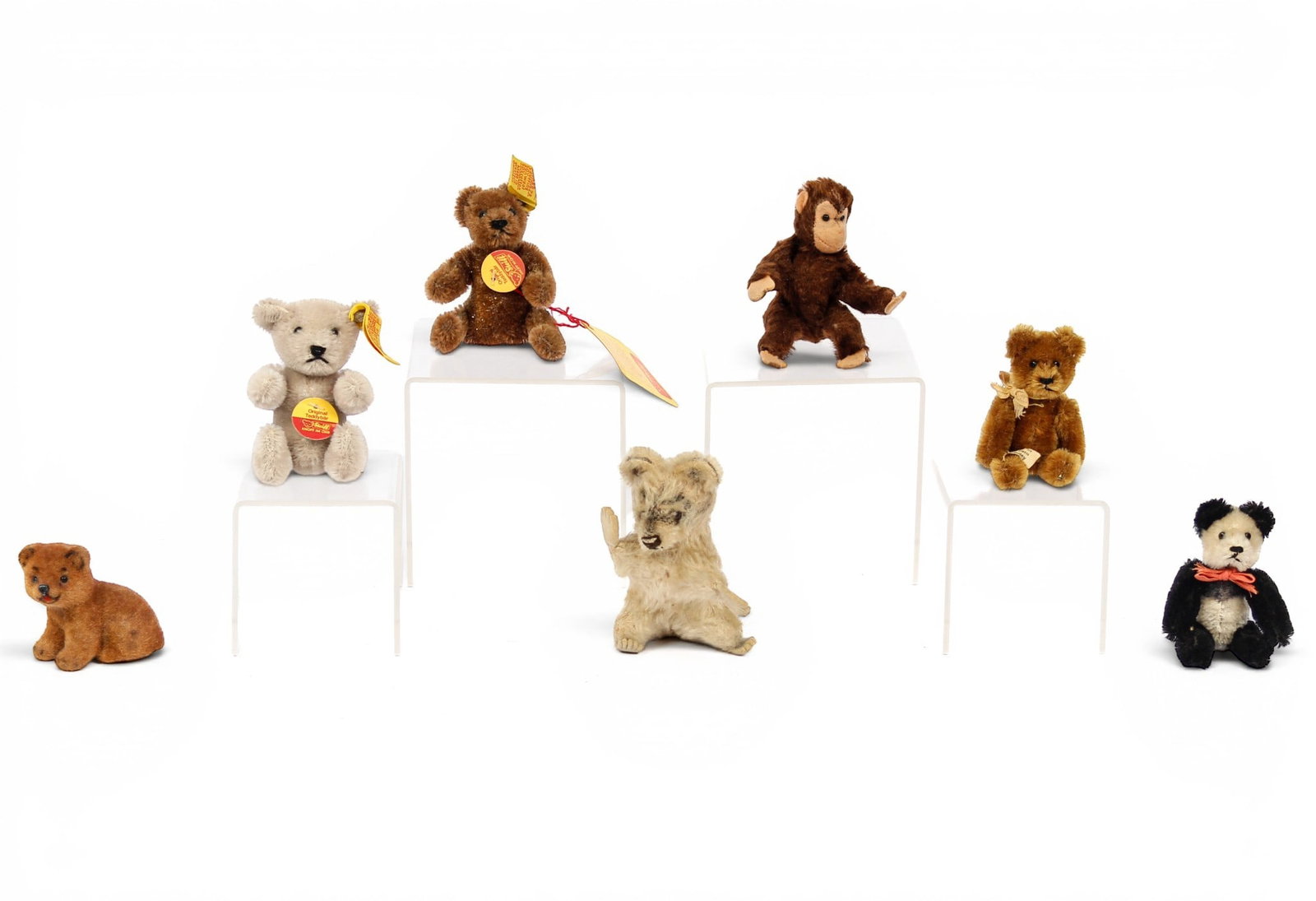 Miniature German Stuffed Animals, Schuco and Steiff (1 of 7)