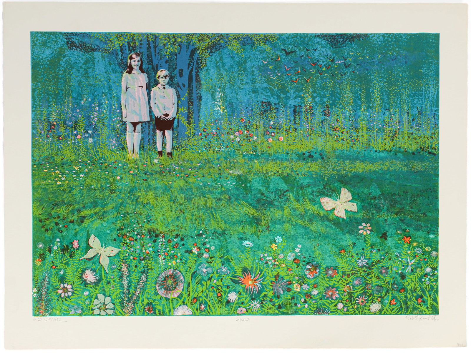Robert Burkert (American, 1930-2019) Midsummer, Signed Serigraph (1 of 5)