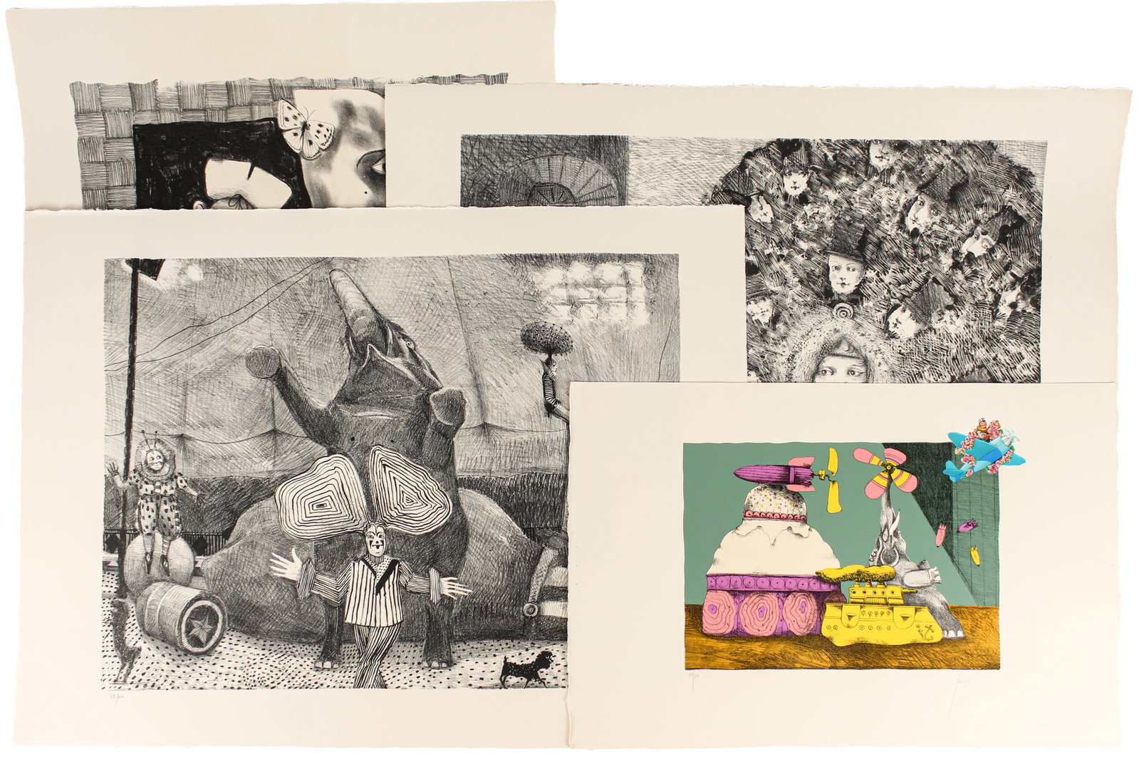 Peter Paone (American, 1936-2026) Four Signed Lithographs (1 of 19)