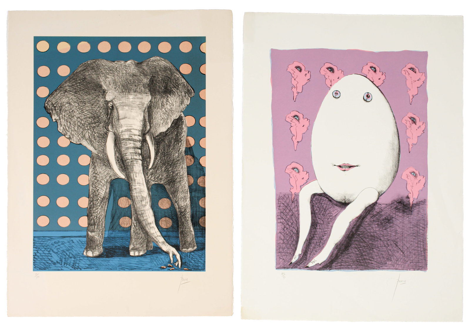Peter Paone (American, 1936-2026) Two Signed Lithographs (1 of 9)