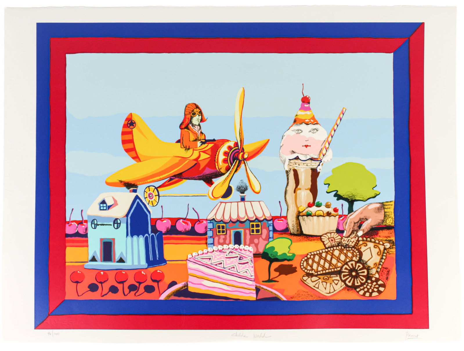 Peter Paone (American, 1936-2026) Child's World, Signed Serigraph (1 of 8)
