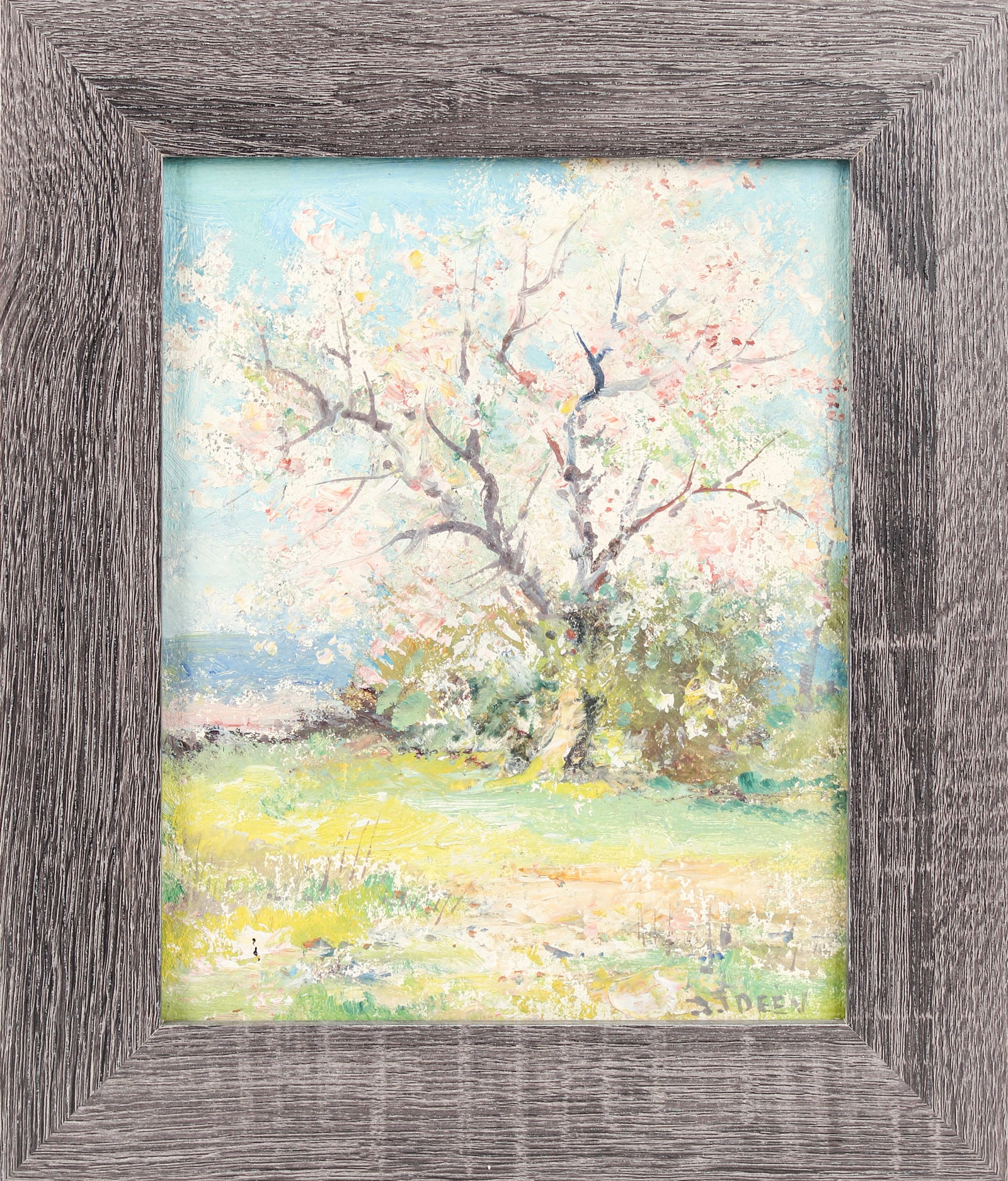 Ira J. Deen (American, 1874-1952) Spring Landscape, Oil on Paper (1 of 9)