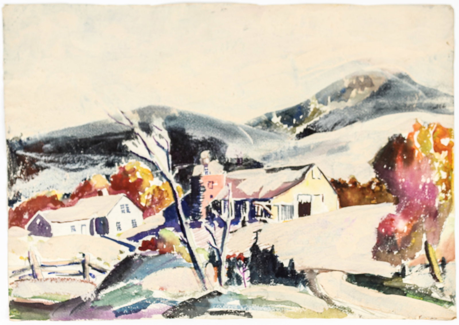 James Floyd Clymer (American, 1893-1982) Rural Landscape, Watercolor (1 of 8)