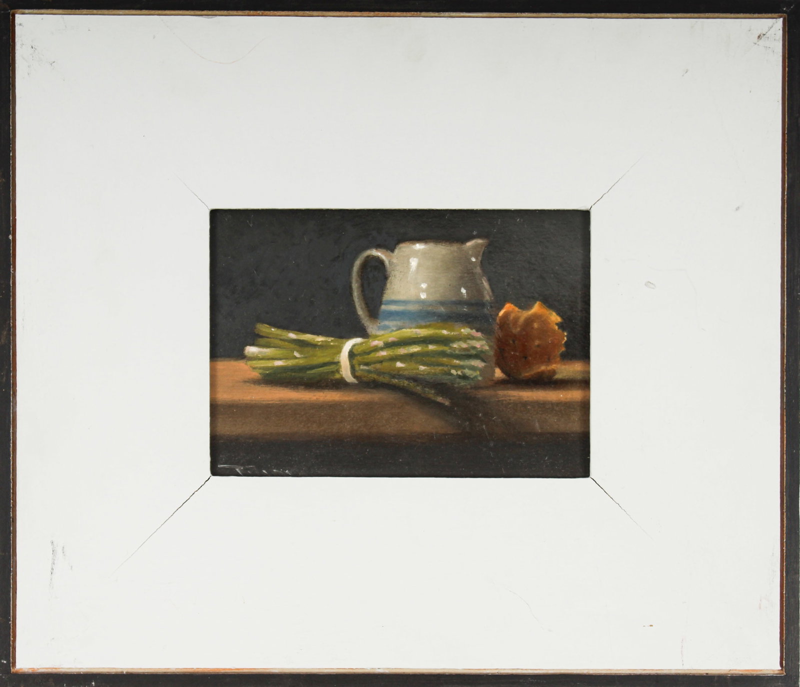 Robert Bohne (Pennsylvania, 20th c.) Asparagus, Oil on Board Still Life (1 of 3)