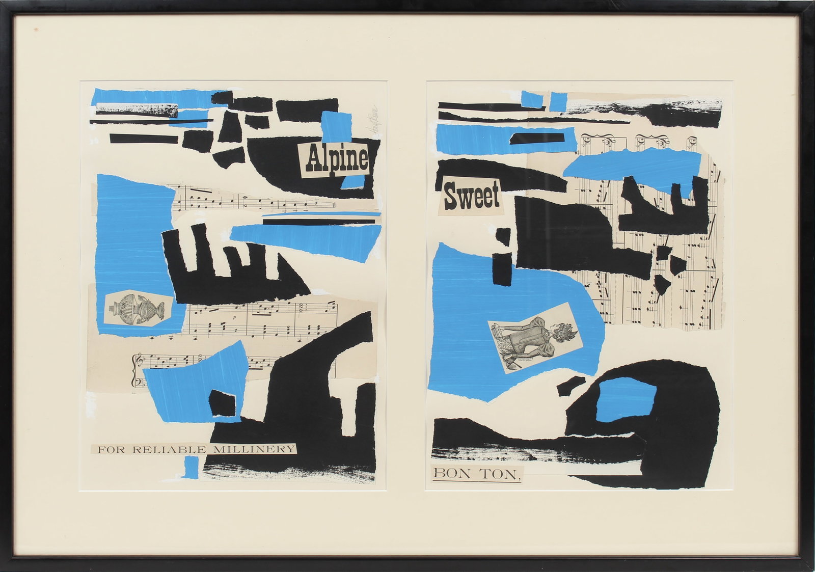 Harry Dunn (American, 1929-1998) Sweet Alpine, Collage on Paper (1 of 9)